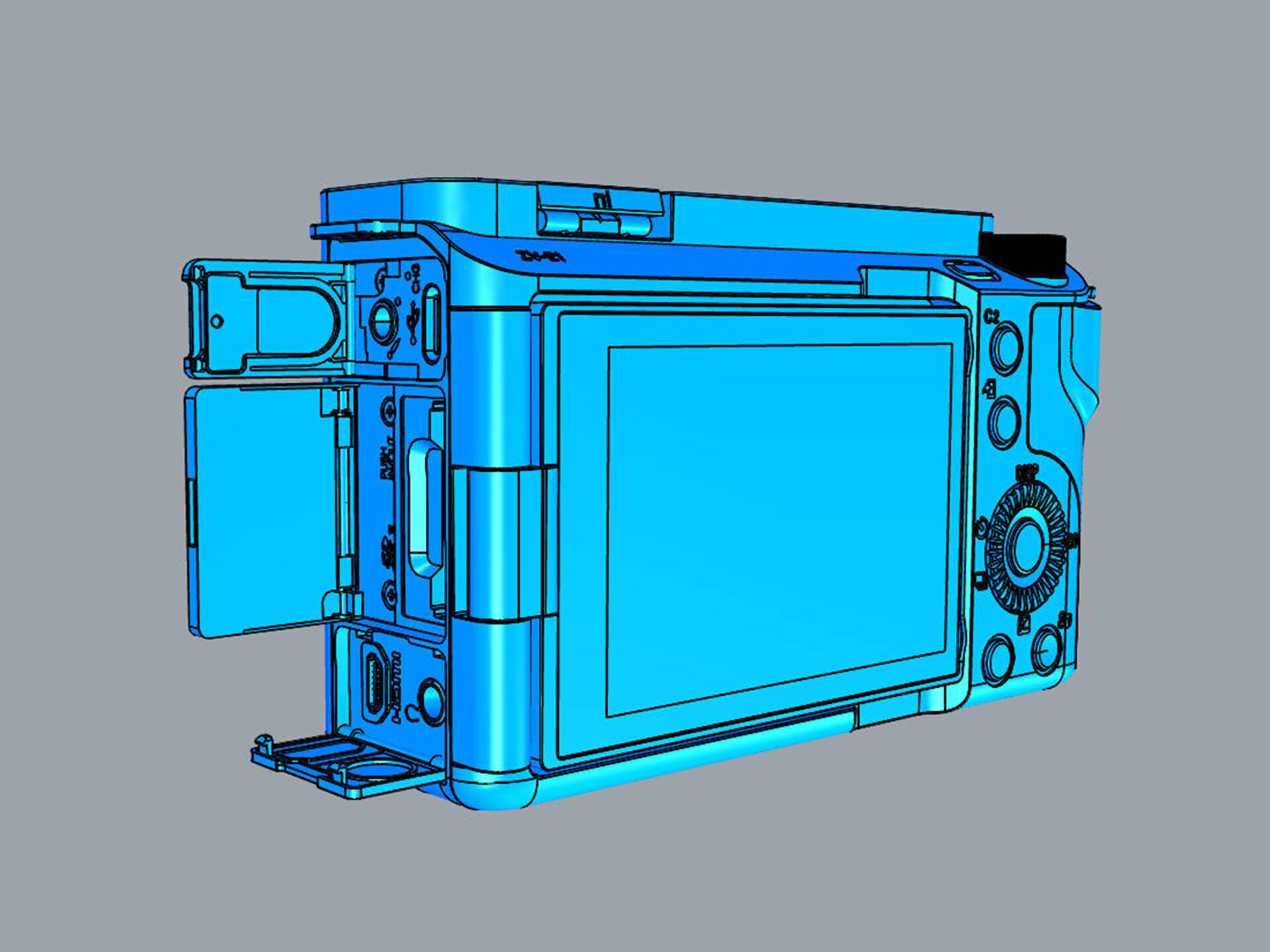 Sony Alpha ZV-E1 with FE 28-60mm Lens 3D model_24