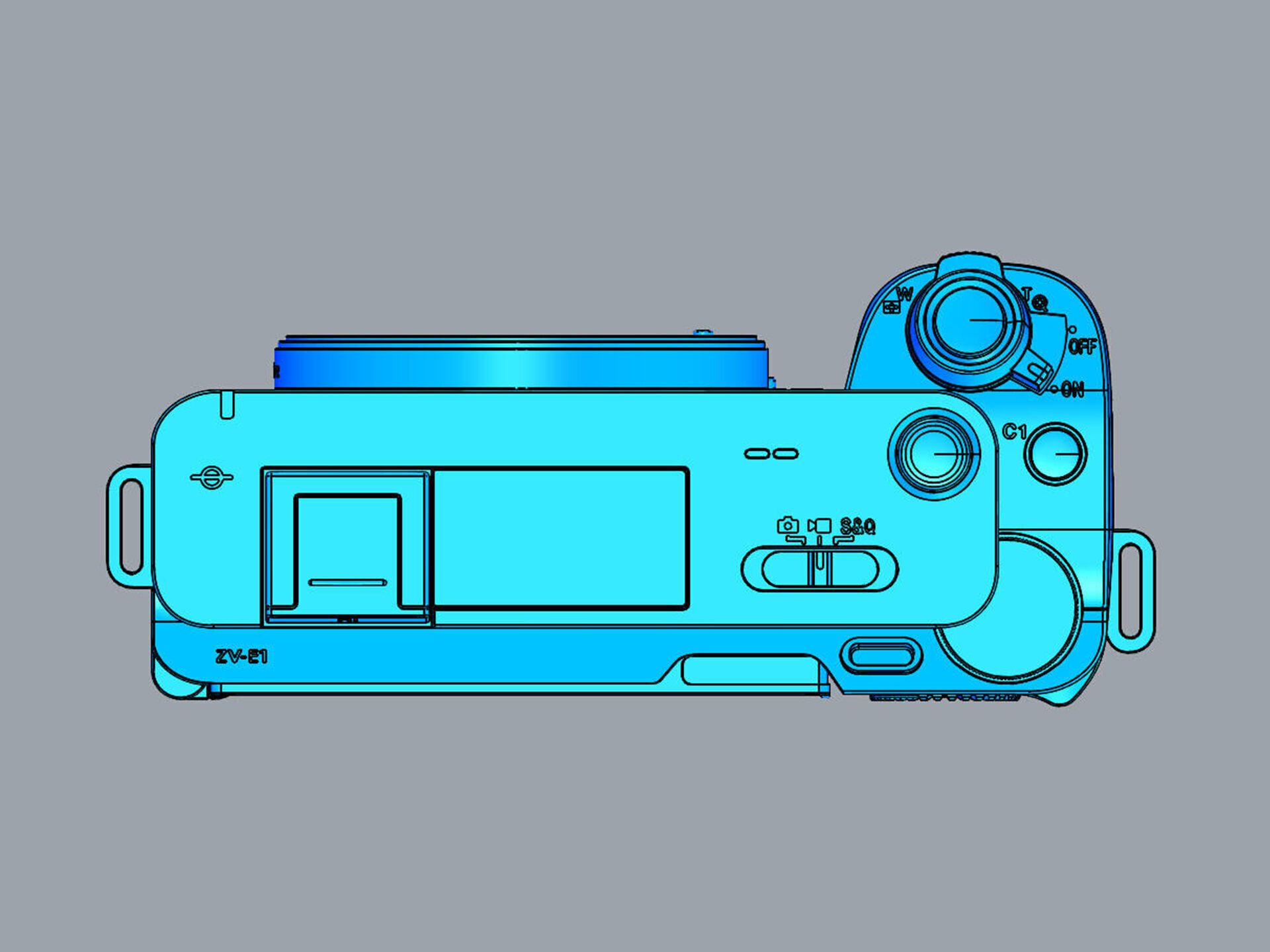 Sony Alpha ZV-E1 with FE 28-60mm Lens 3D model_18