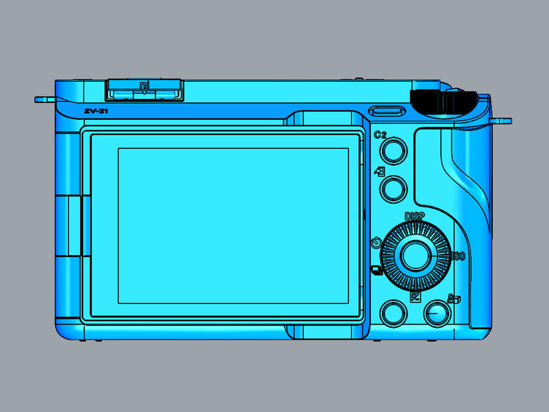 Sony Alpha ZV-E1 with FE 28-60mm Lens 3D model_17