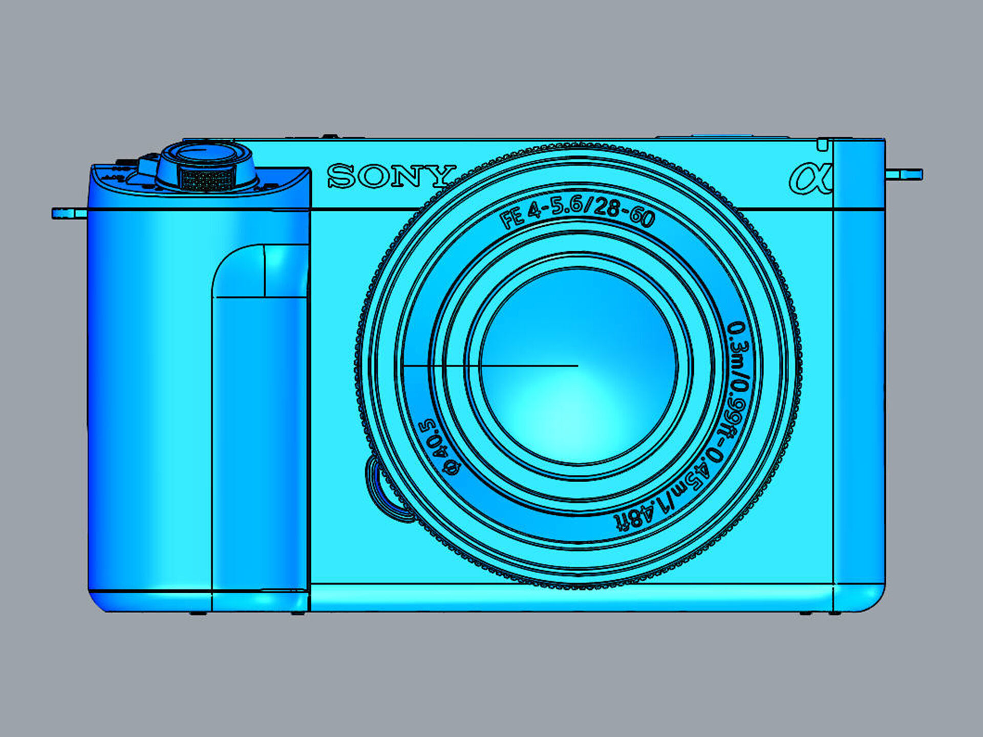 Sony Alpha ZV-E1 with FE 28-60mm Lens 3D model_21