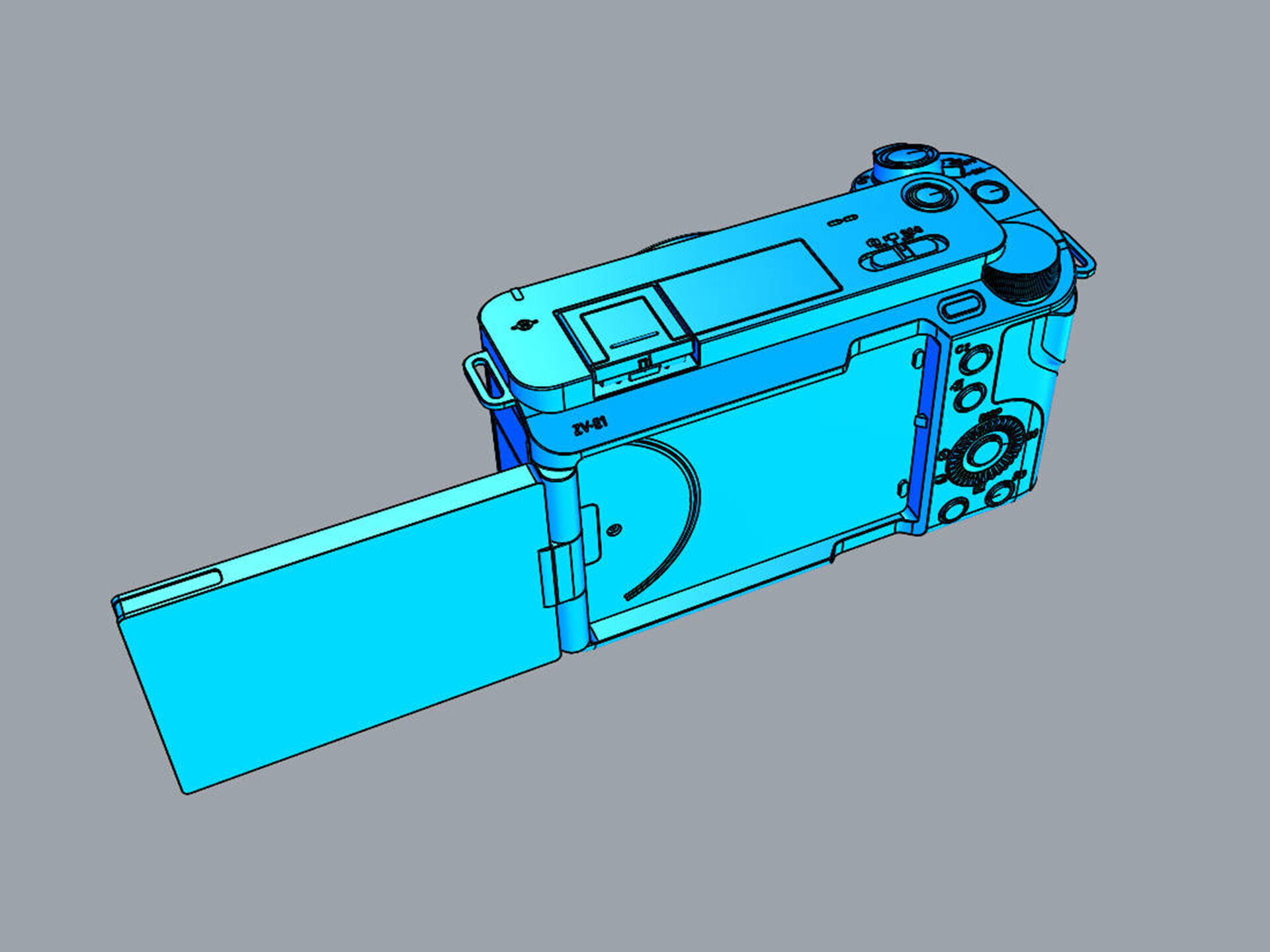 Sony Alpha ZV-E1 with FE 28-60mm Lens 3D model_23