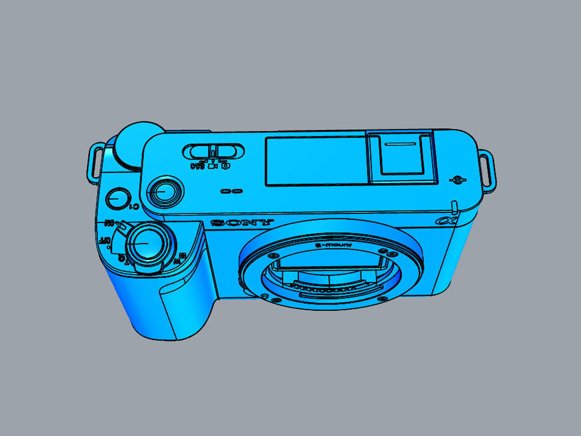Sony Alpha ZV-E1 with FE 28-60mm Lens 3D model_20