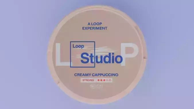 Loop Creamy Cappuccino snus can 3D model