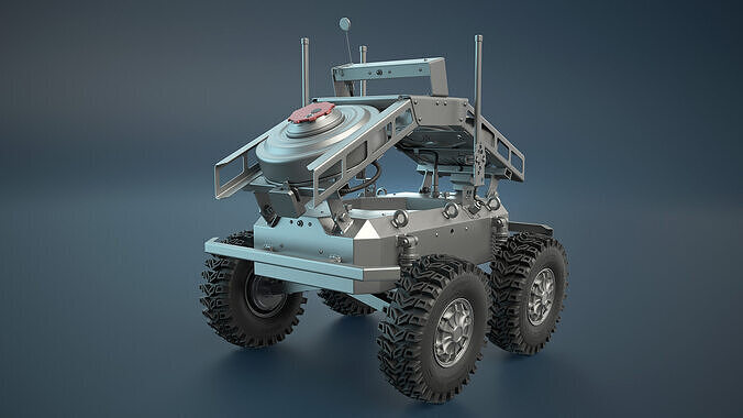 Ratel-S Land Drone High-Poly 3D model