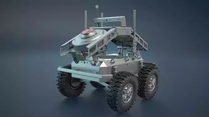 Ratel-S Land Drone High-Poly