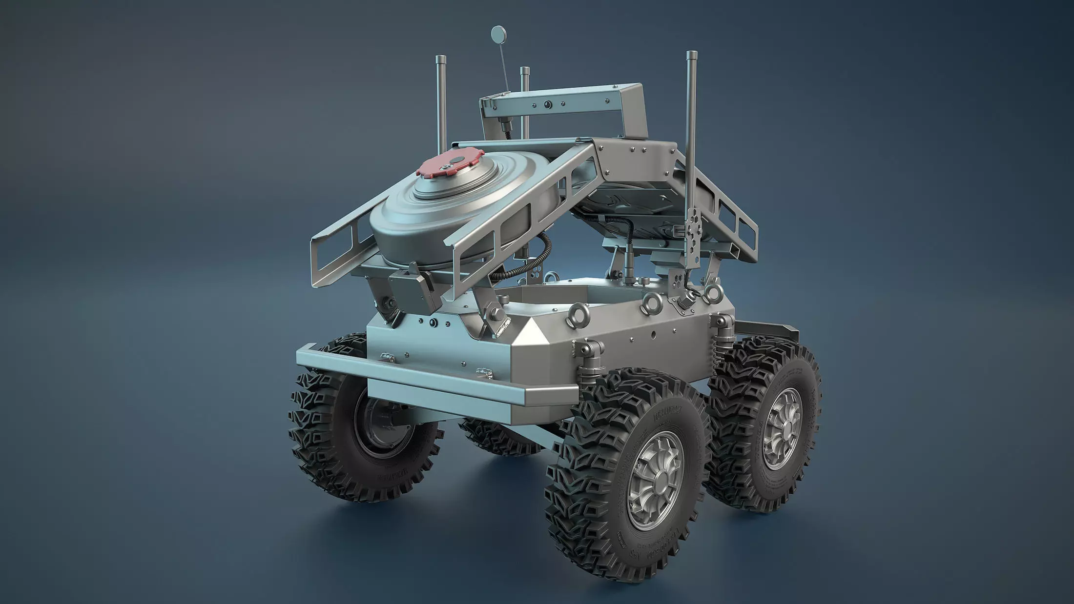 Ratel-S Land Drone High-Poly 3D model