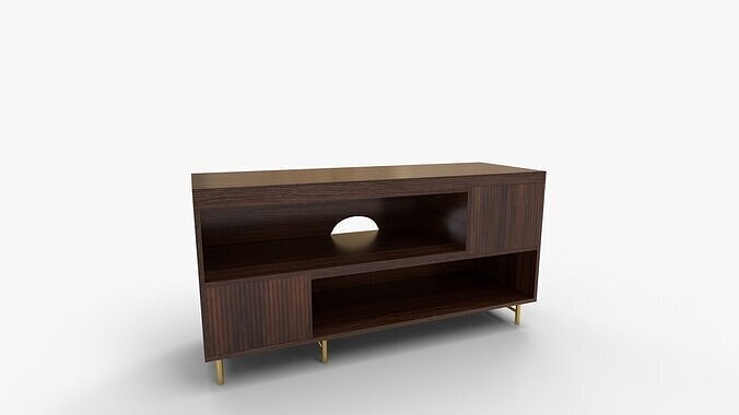 Walker Edison Lowen Mueble de TV Stand 3D model