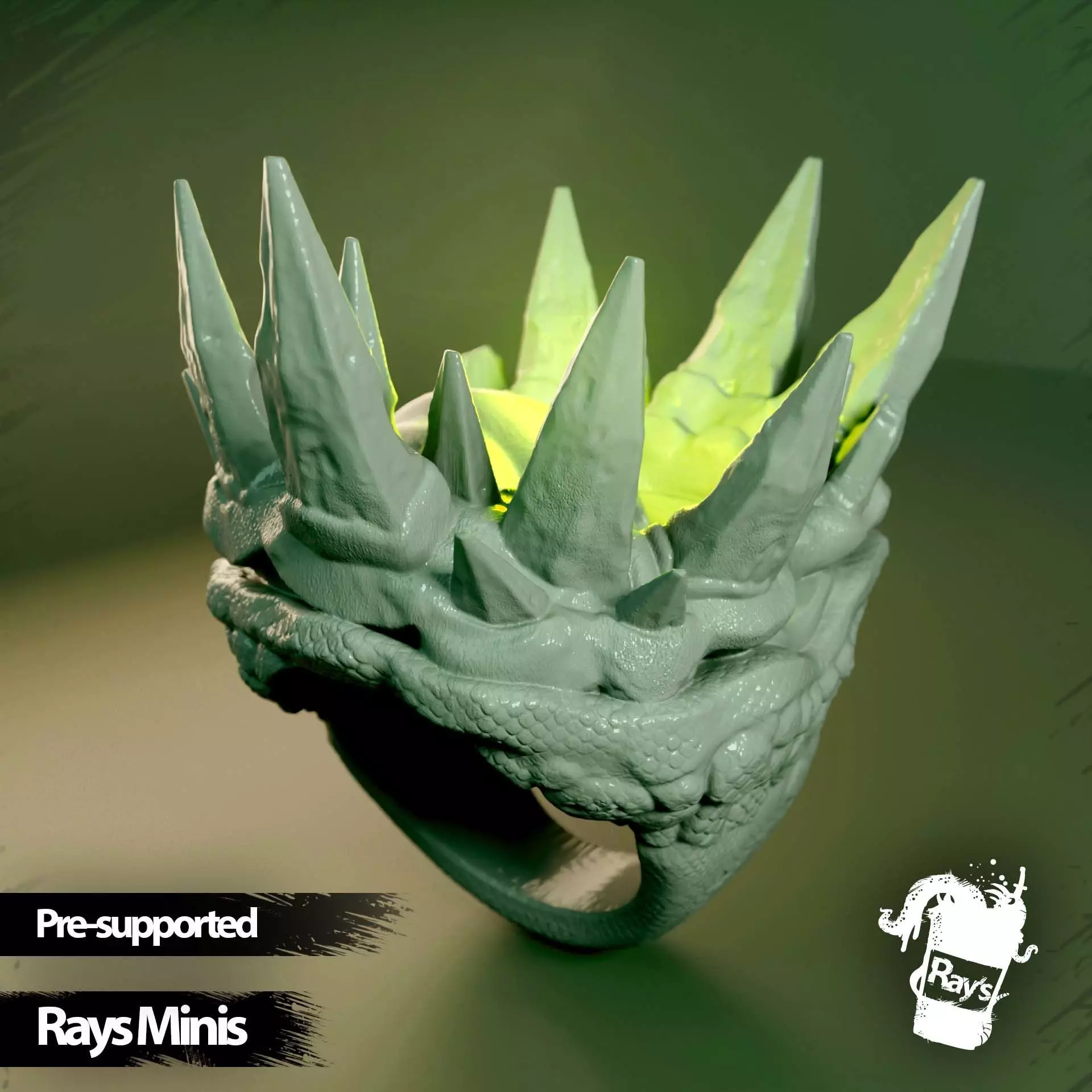 Demon Ring 3D print model_0