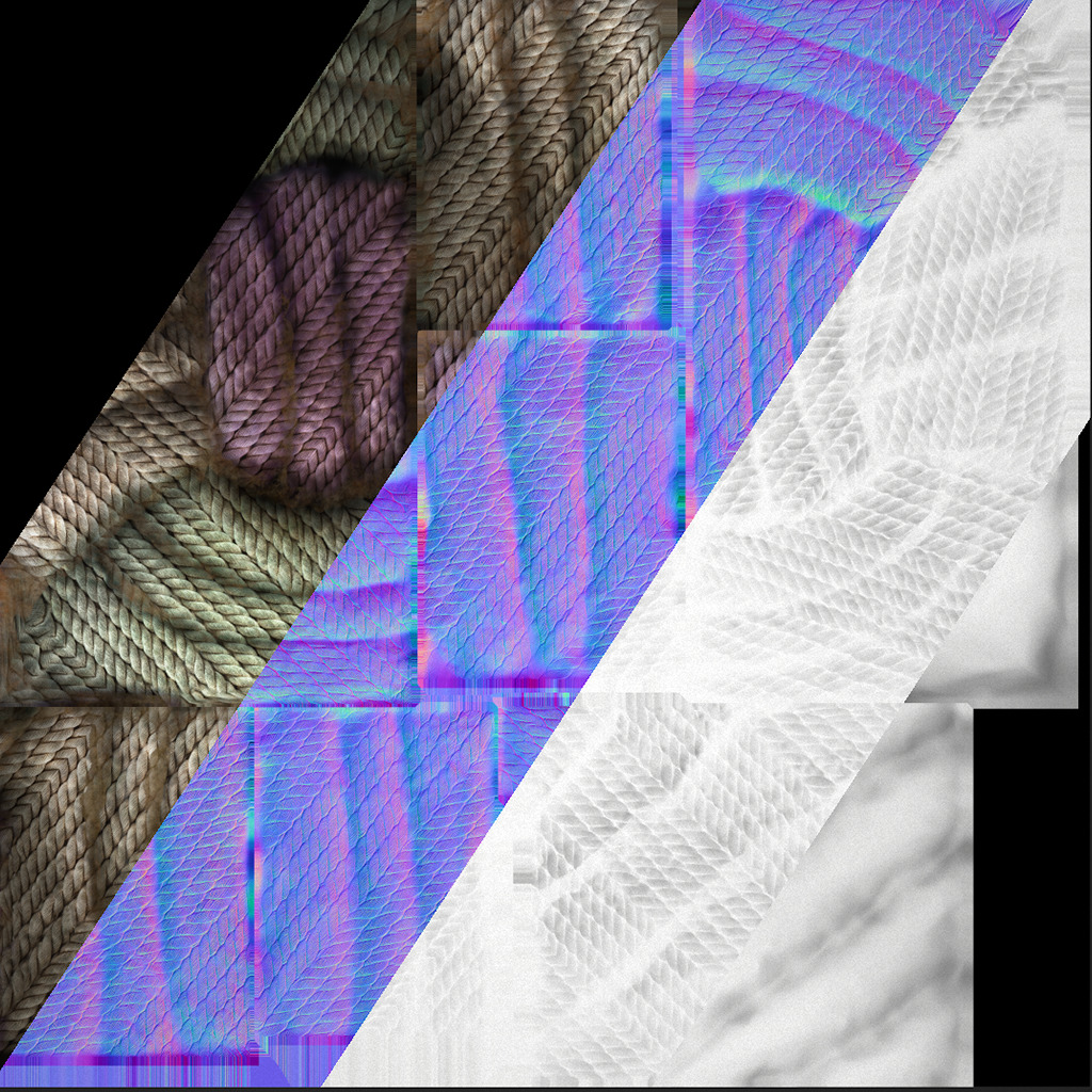 Pets Cats and Dogs Rope Dumbbell for Gnawing Chew Toy Low-poly 3D model_22