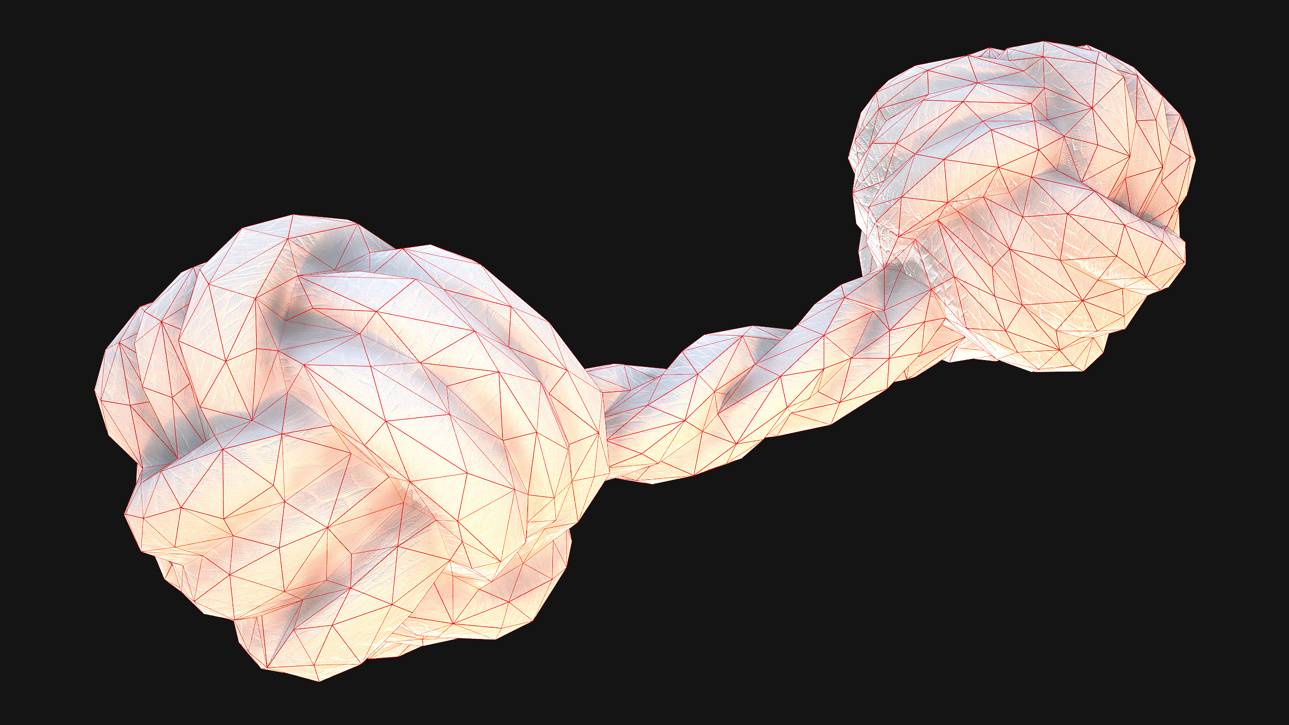 Pets Cats and Dogs Rope Dumbbell for Gnawing Chew Toy Low-poly 3D model_21