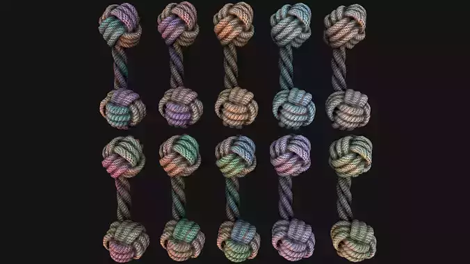 Pets Cats and Dogs Rope Dumbbell for Gnawing Chew Toy