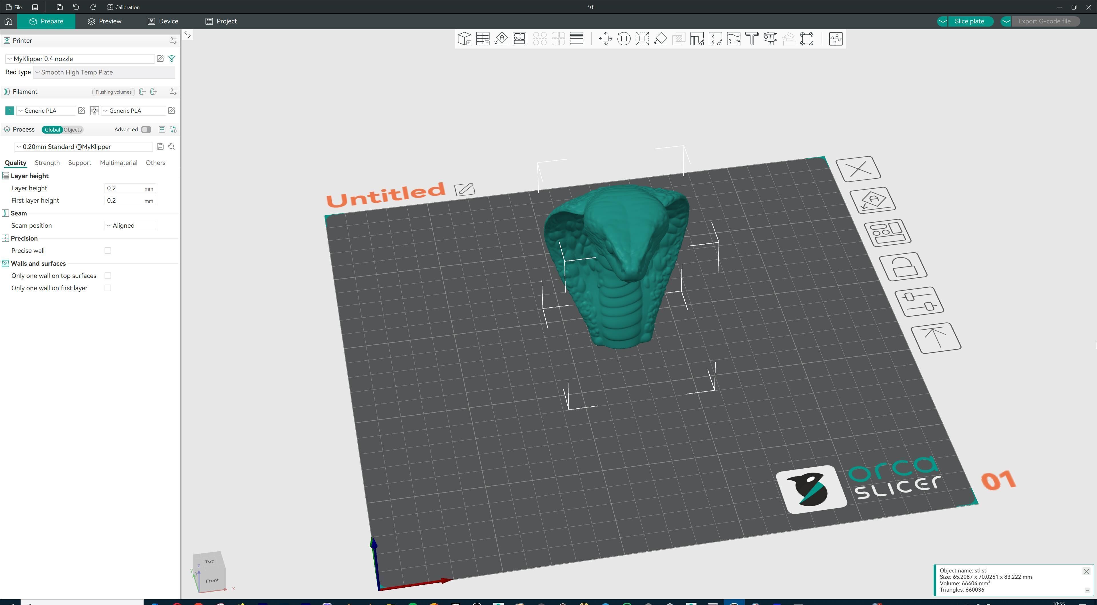 Coiled Snake Form Stylized Serpent Sculpture 3D print model_13