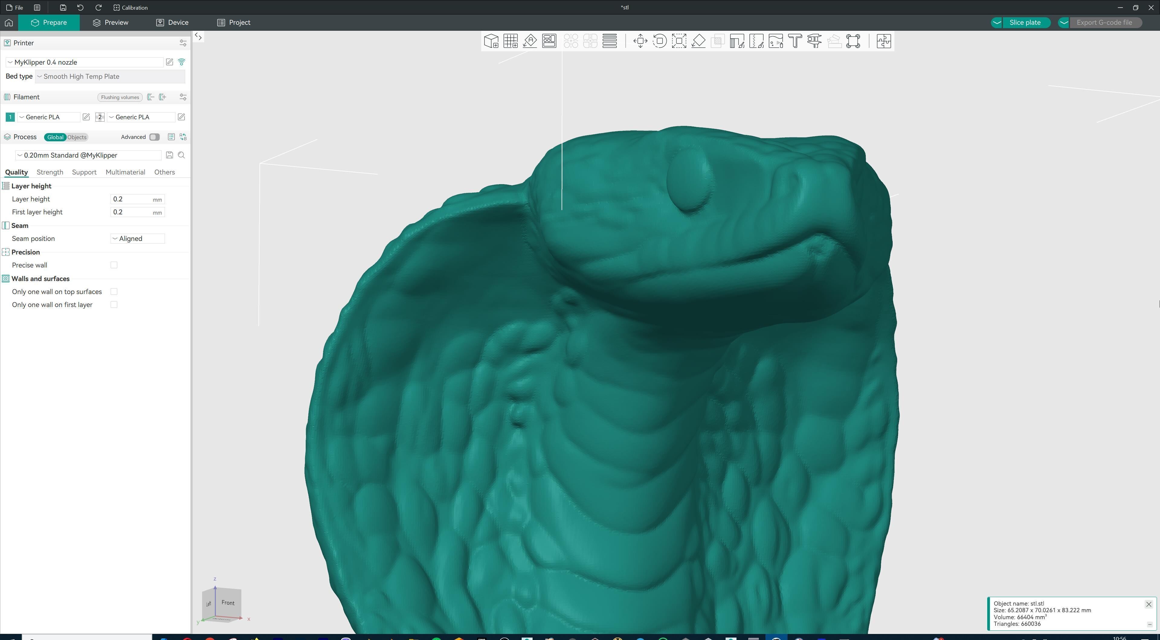 Coiled Snake Form Stylized Serpent Sculpture 3D print model_21