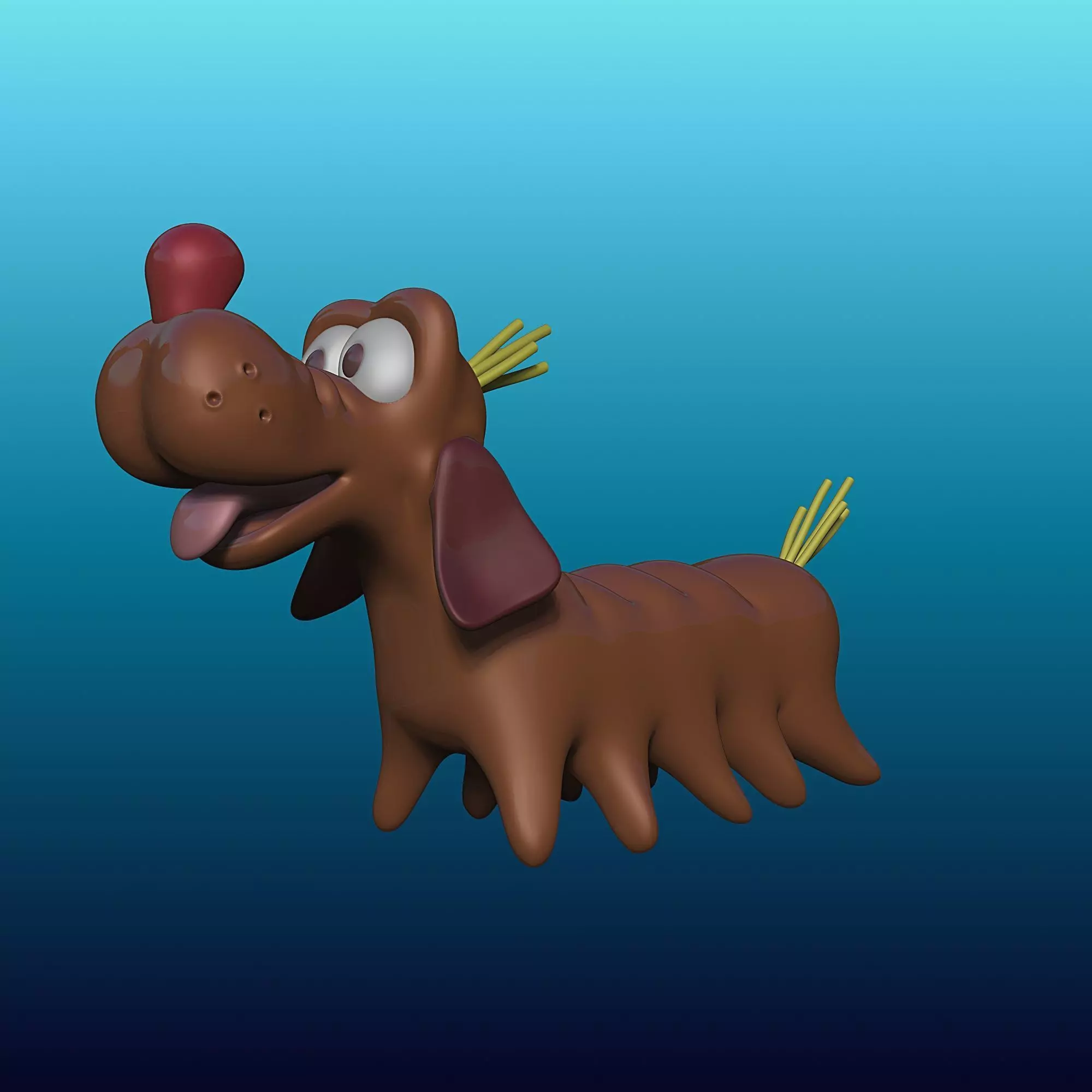 dogerpillar - Alice in Wonderland -  3D print model_0