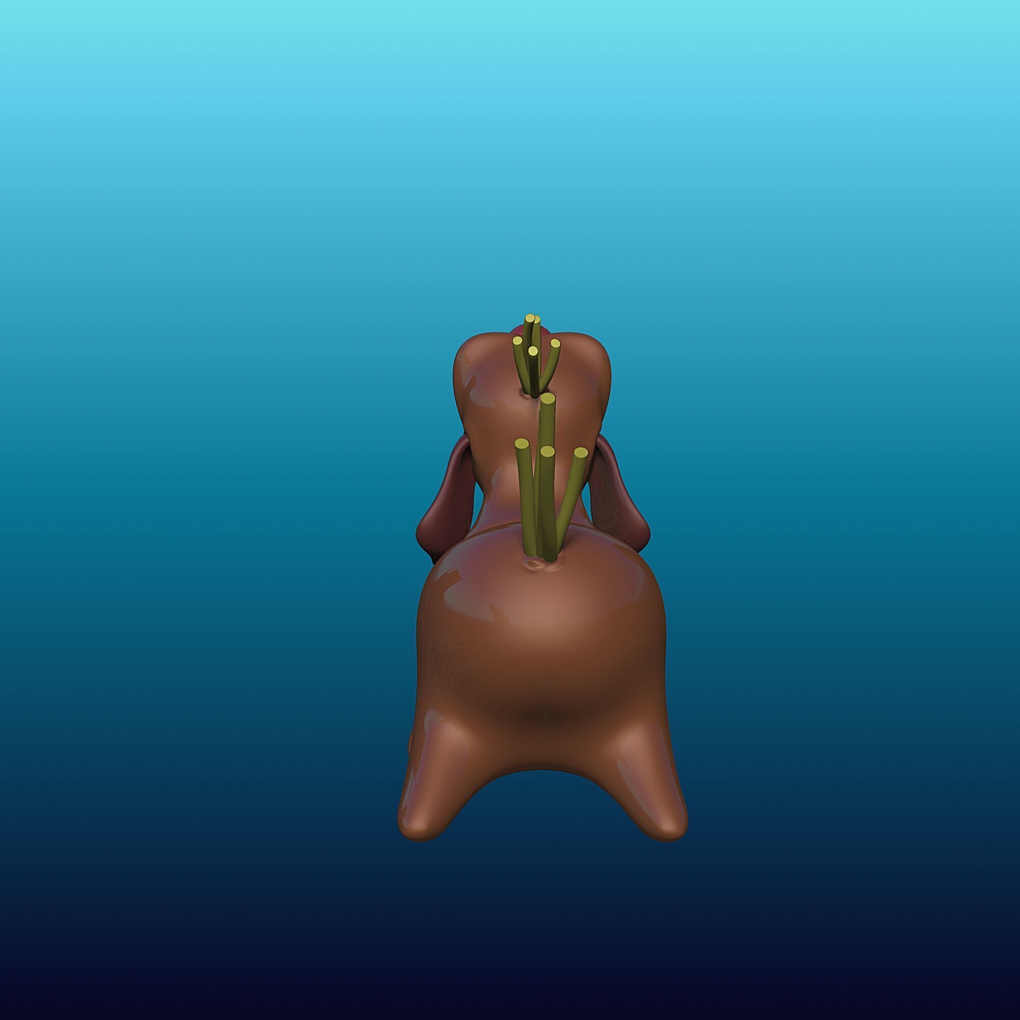 dogerpillar - Alice in Wonderland -  3D print model_3