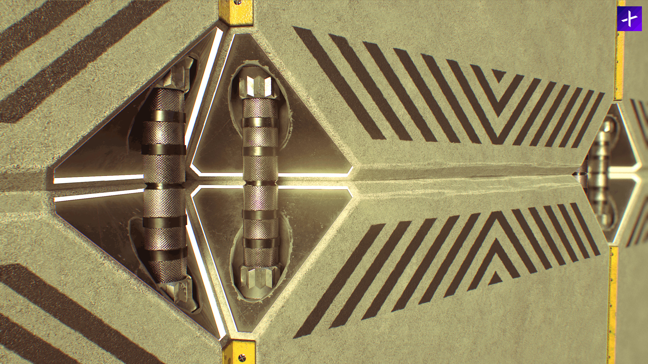 Modular Urban Concrete Barrier Vol 2 Low-poly 3D model_9