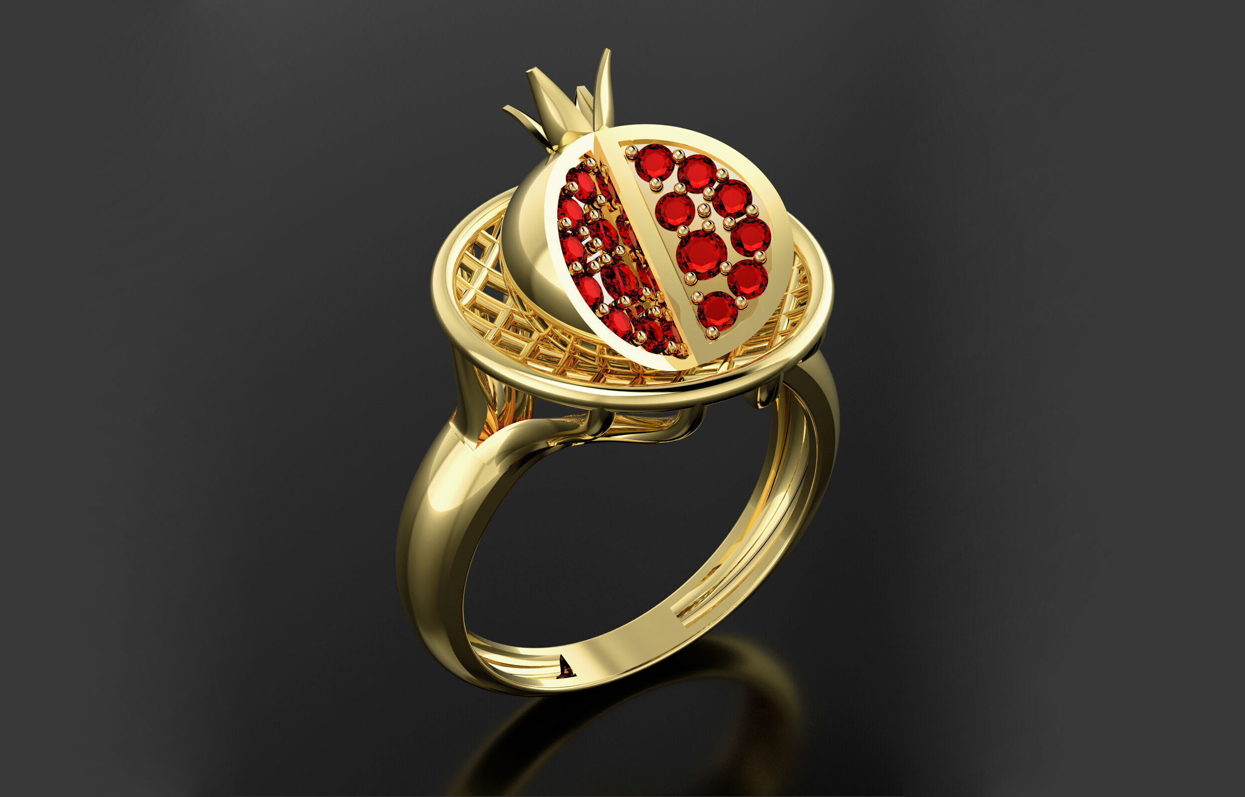 fantasy ring 3D print model_12