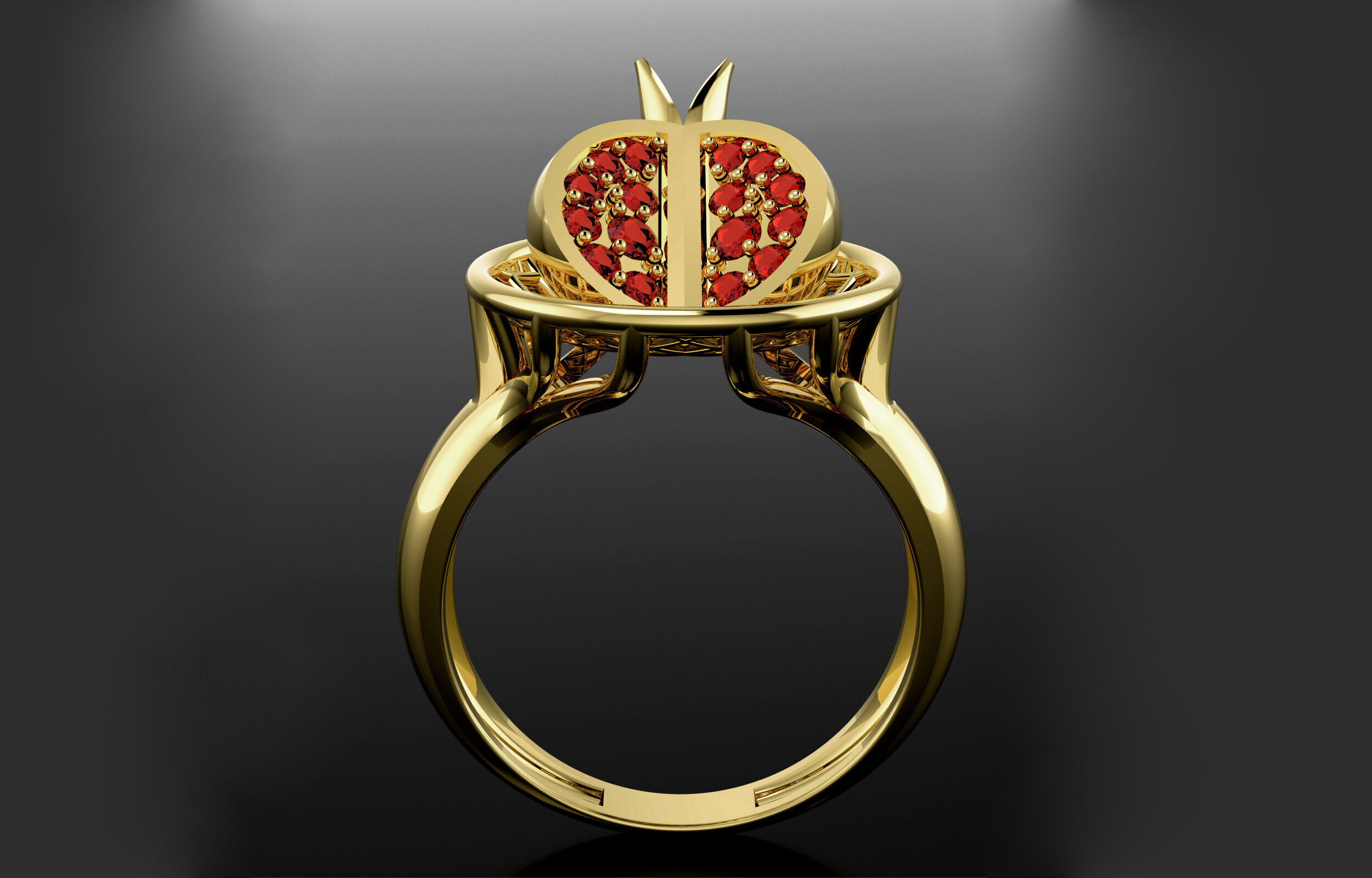 fantasy ring 3D print model_16