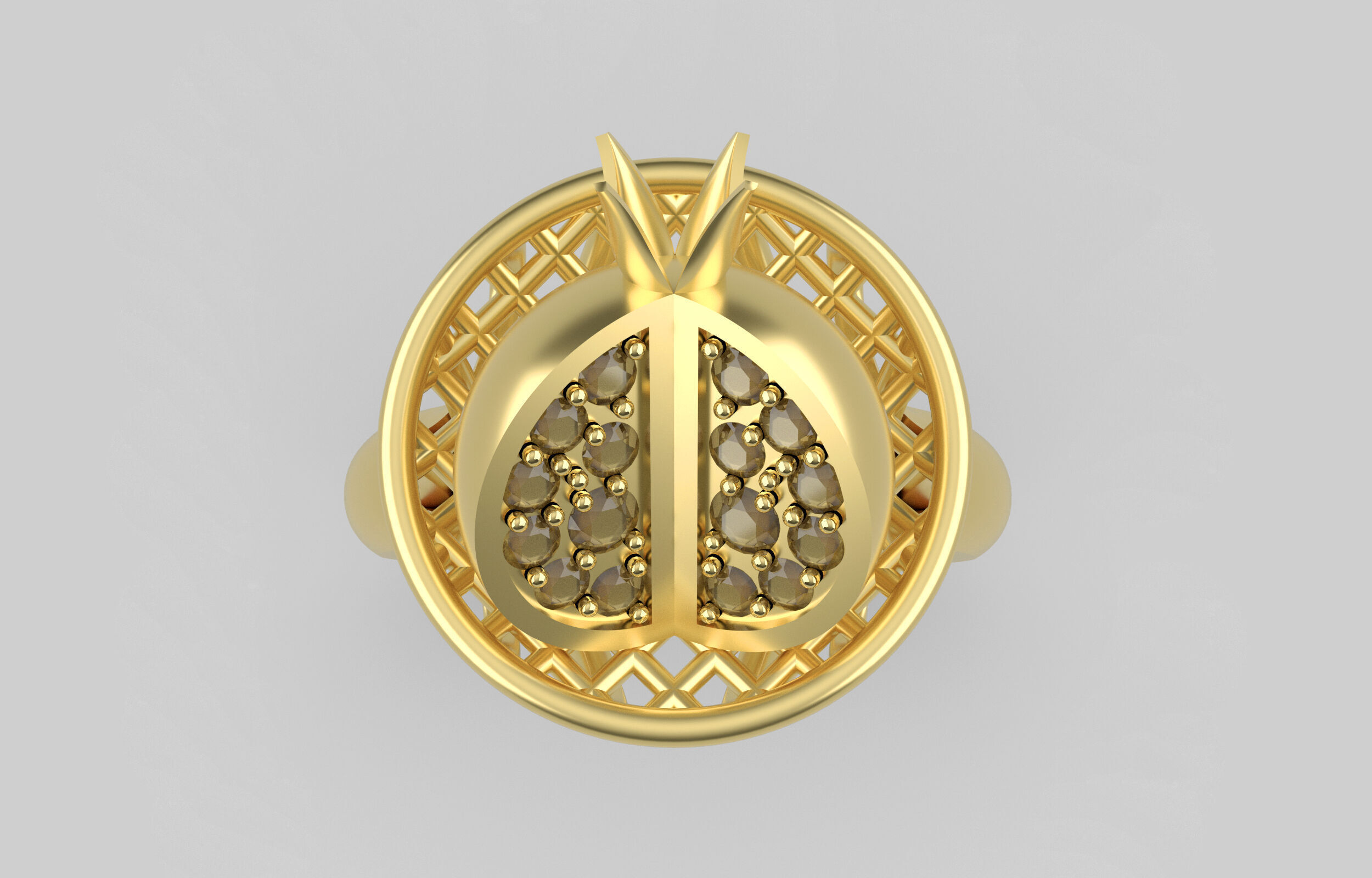 fantasy ring 3D print model_10