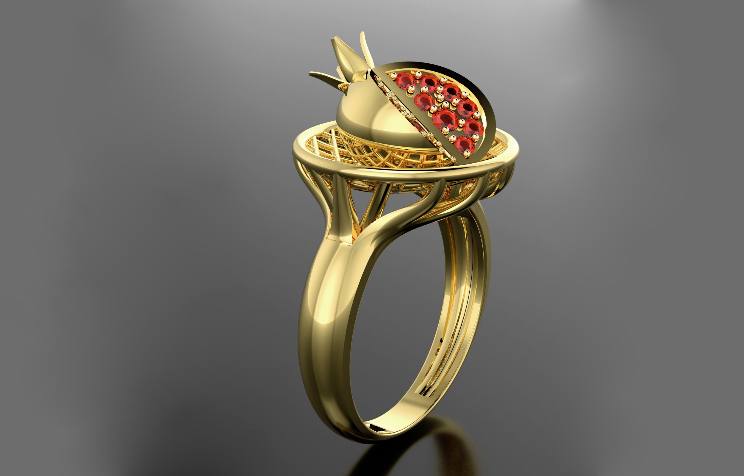fantasy ring 3D print model_8