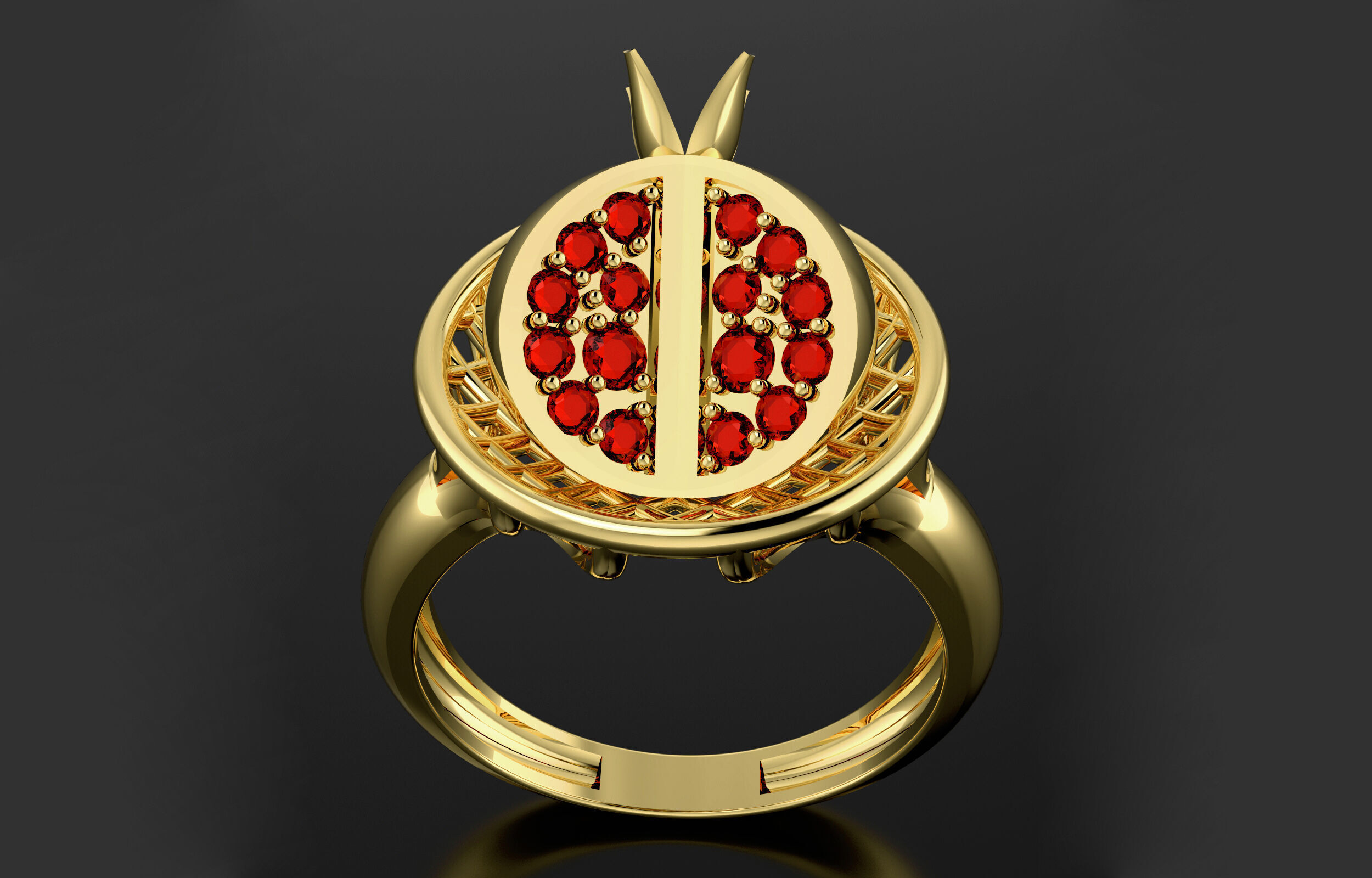 fantasy ring 3D print model_4