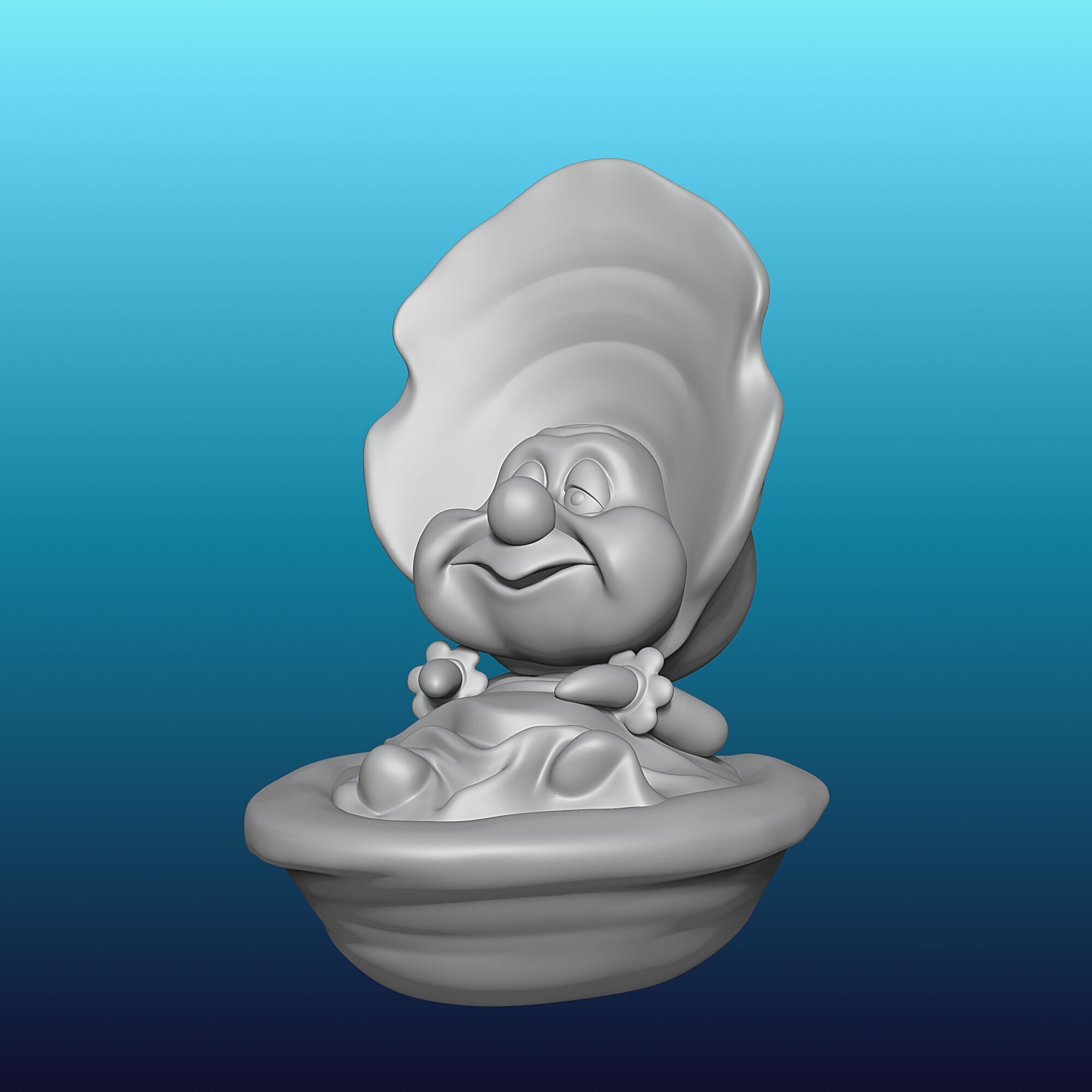 Oyster Maid - Alice in Wonderland - 010 3D print model_8