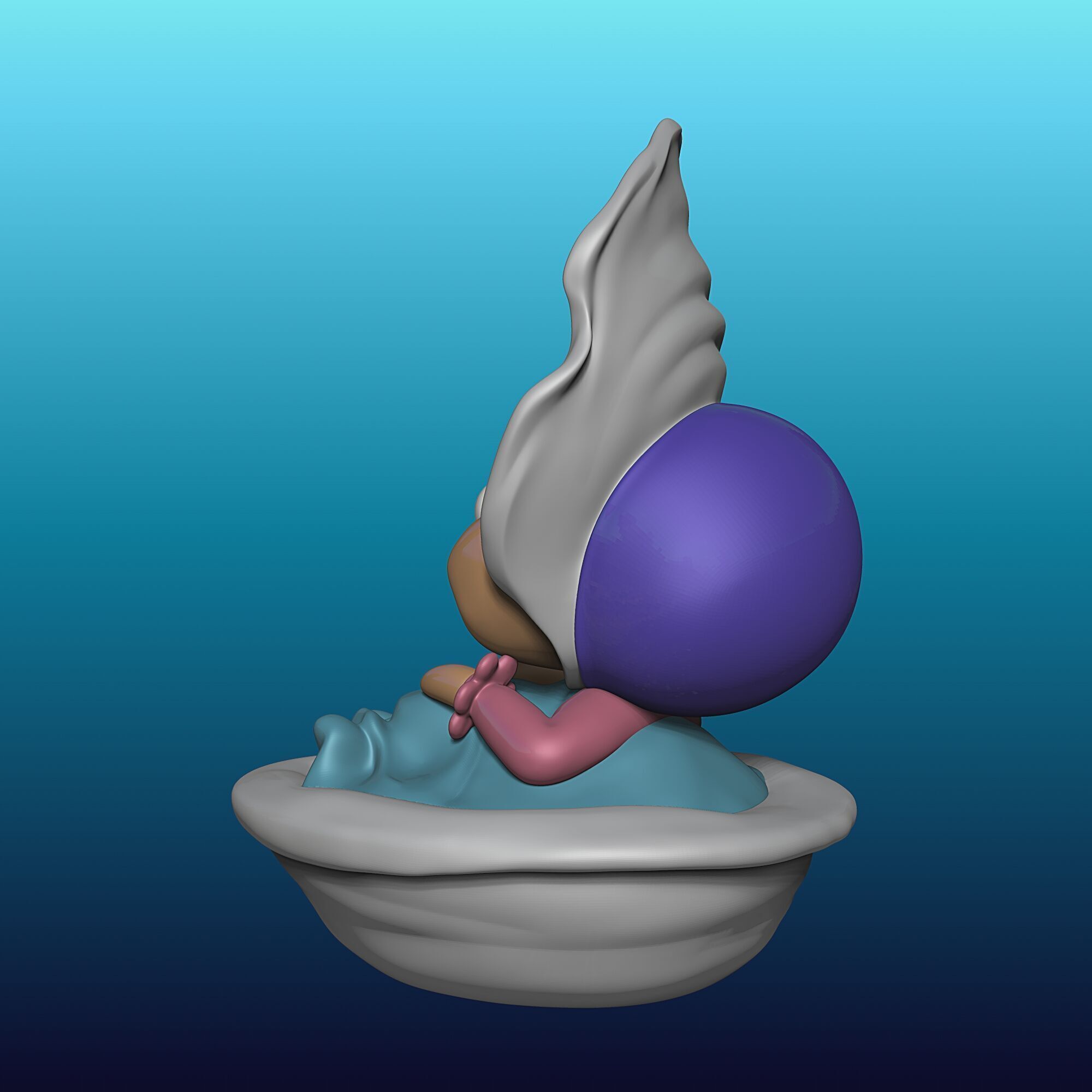 Oyster Maid - Alice in Wonderland - 010 3D print model_2