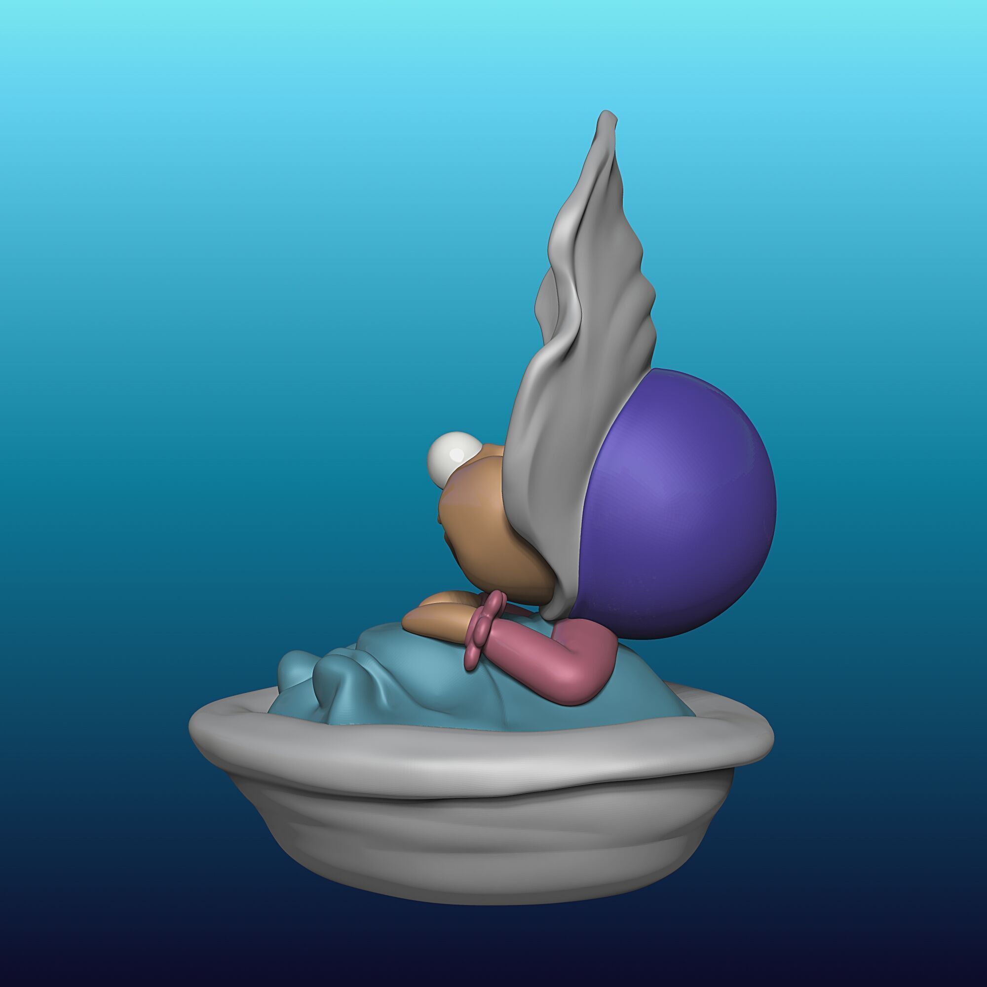 Oyster Maid - Alice in Wonderland - 010 3D print model_1