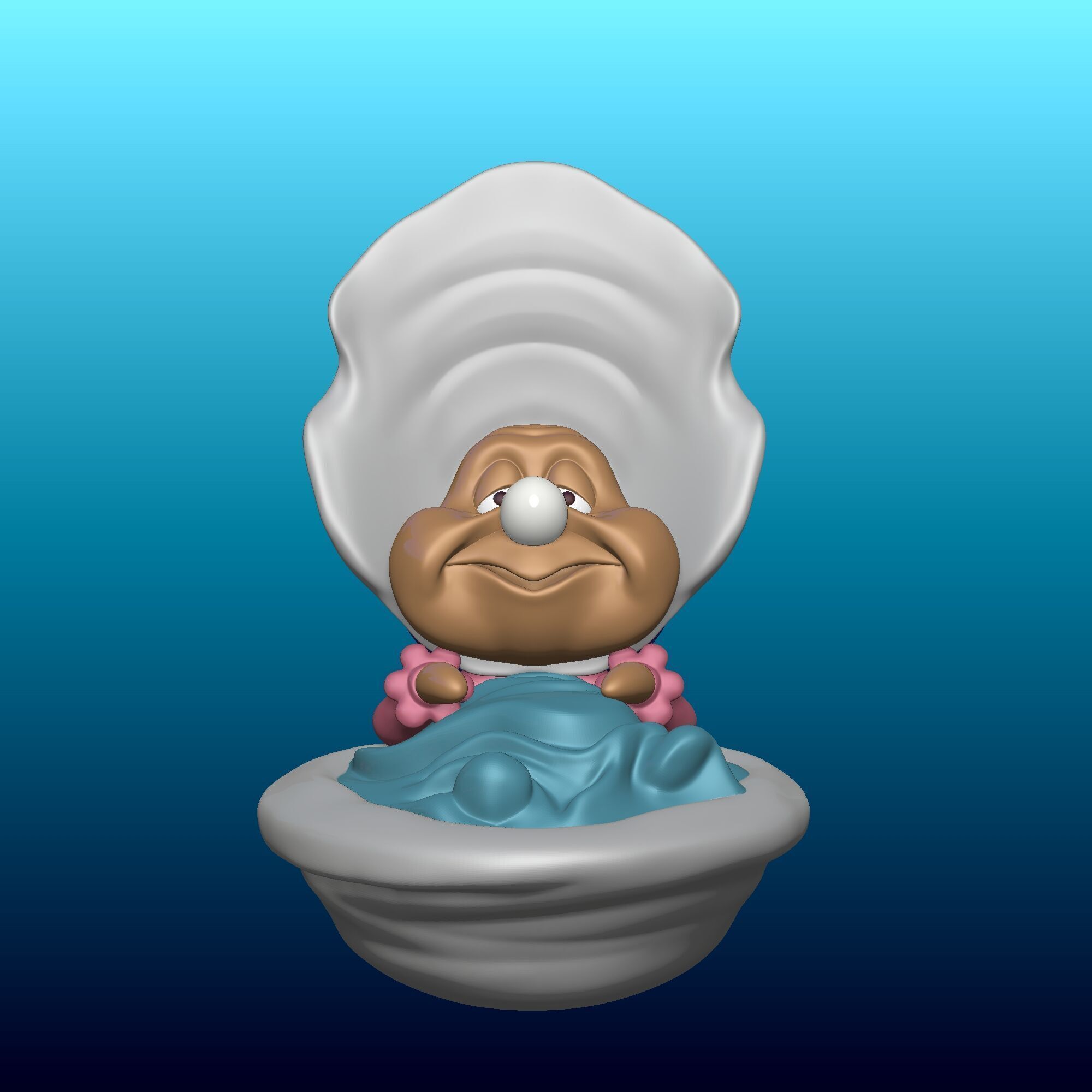 Oyster Maid - Alice in Wonderland - 010 3D print model_7