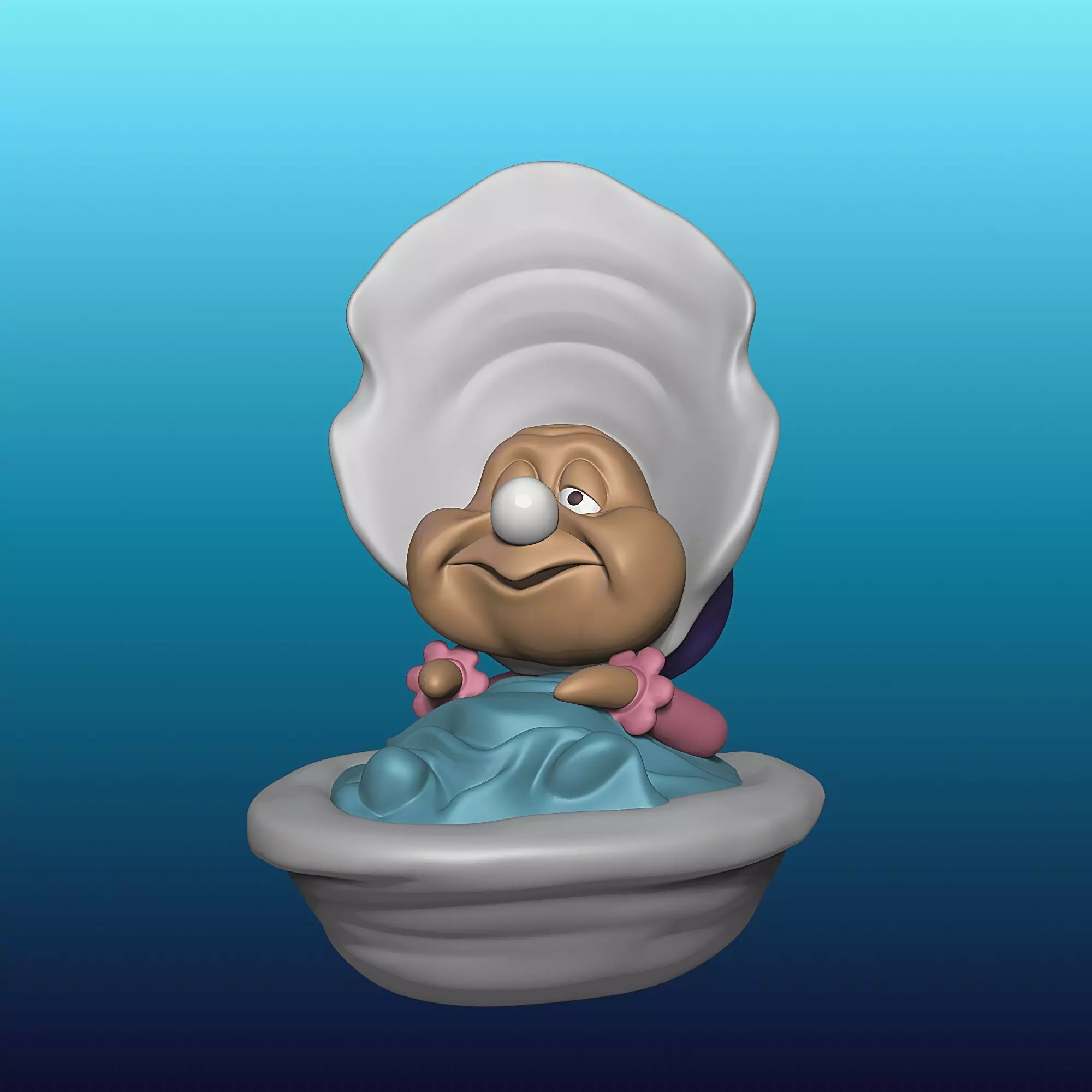 Oyster Maid - Alice in Wonderland - 010 3D print model_0