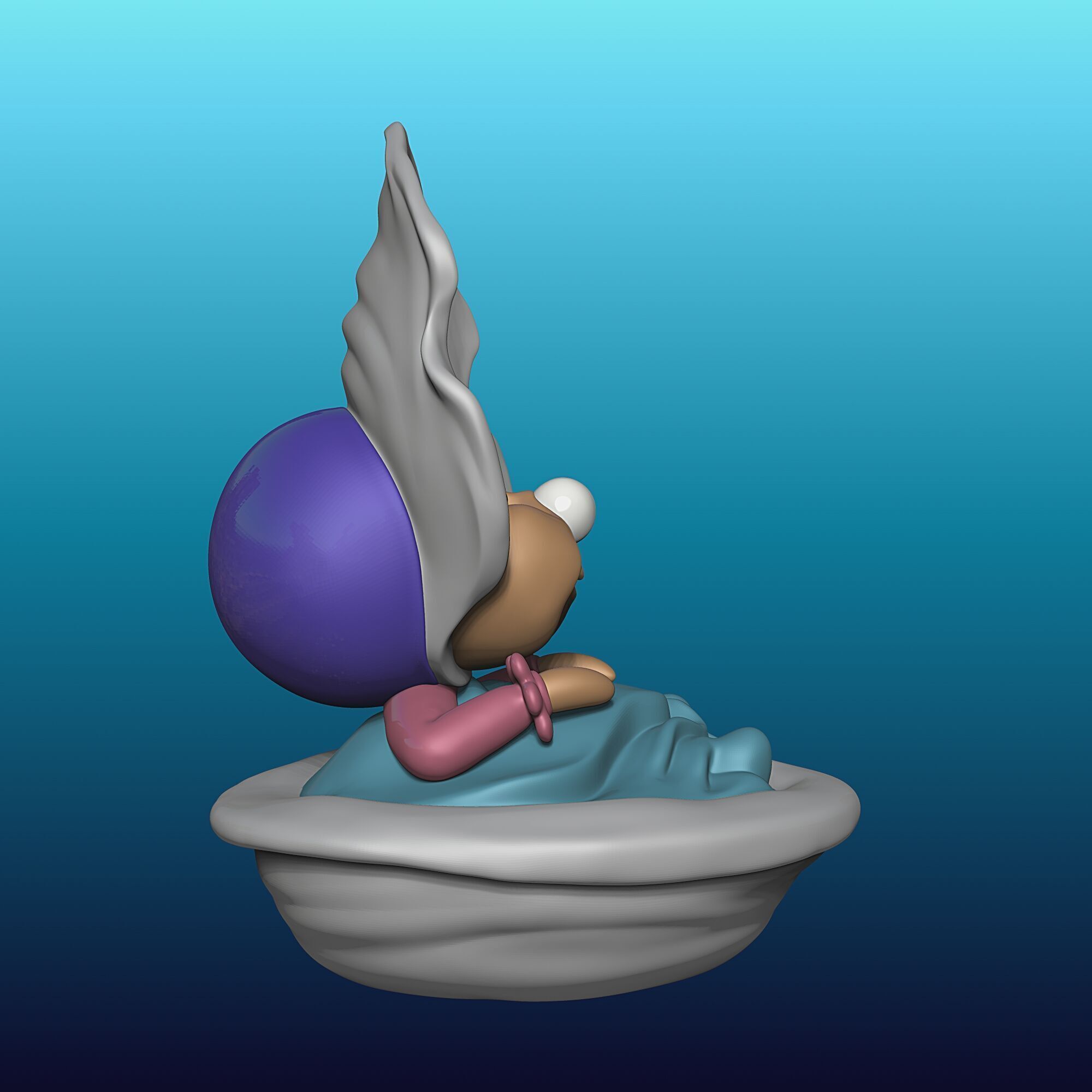 Oyster Maid - Alice in Wonderland - 010 3D print model_5