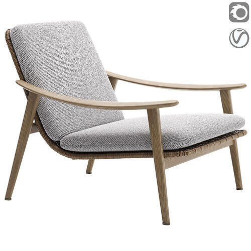 Fynn Outdoor Armchair 3D model