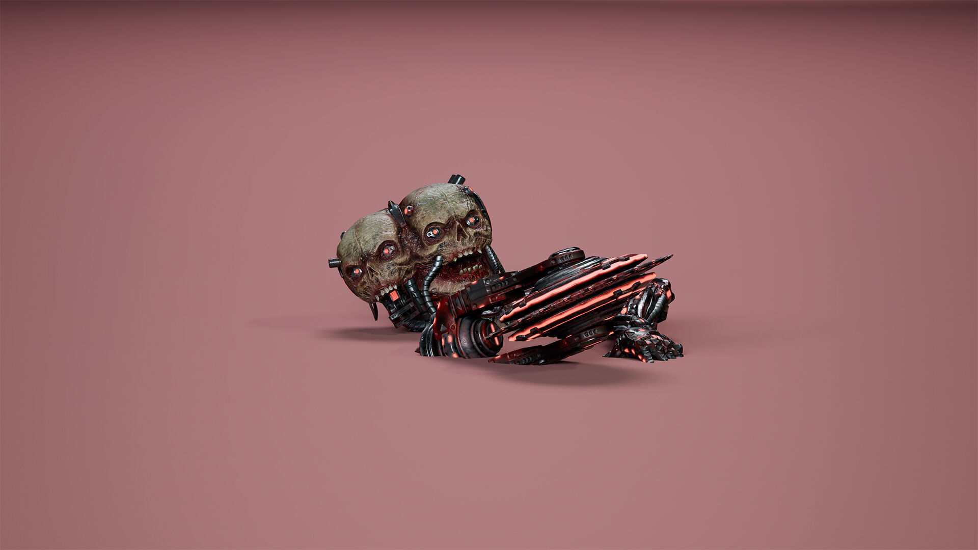 Cyborg Mutant2 Low-poly 3D model_13
