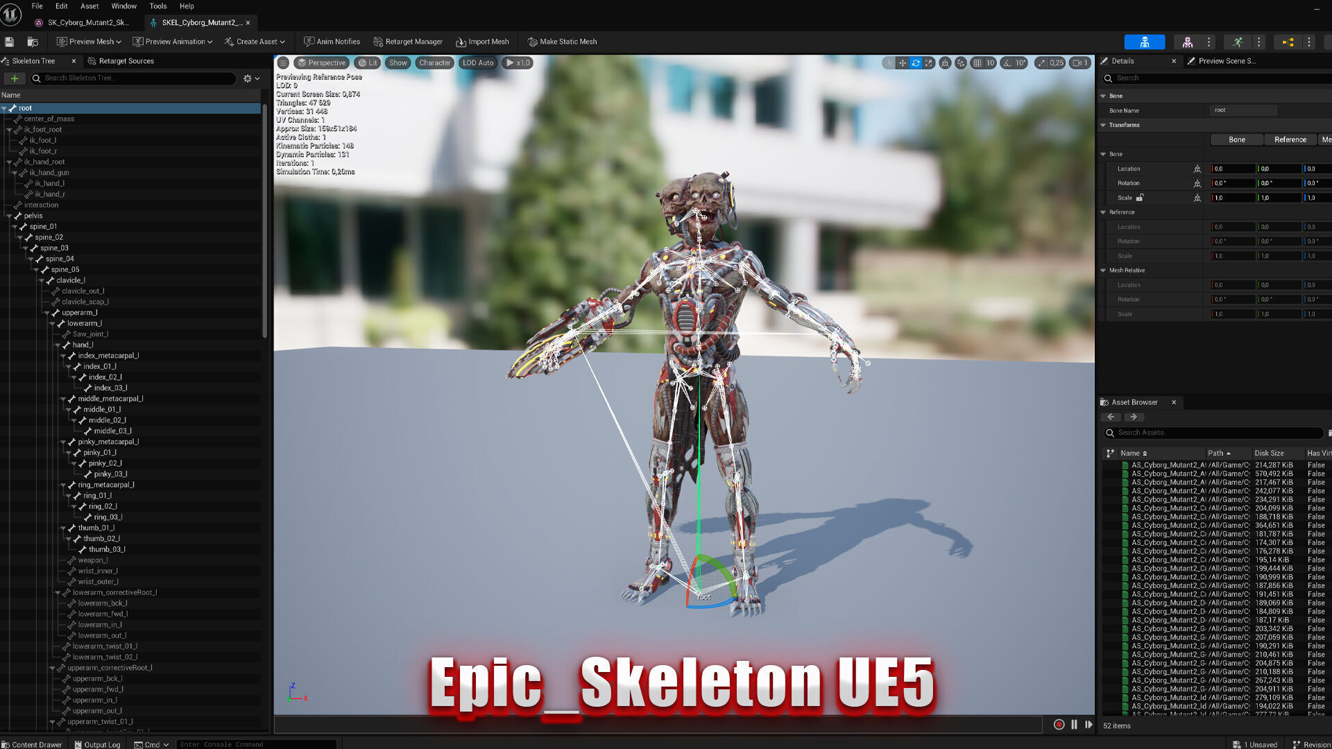 Cyborg Mutant2 Low-poly 3D model_5