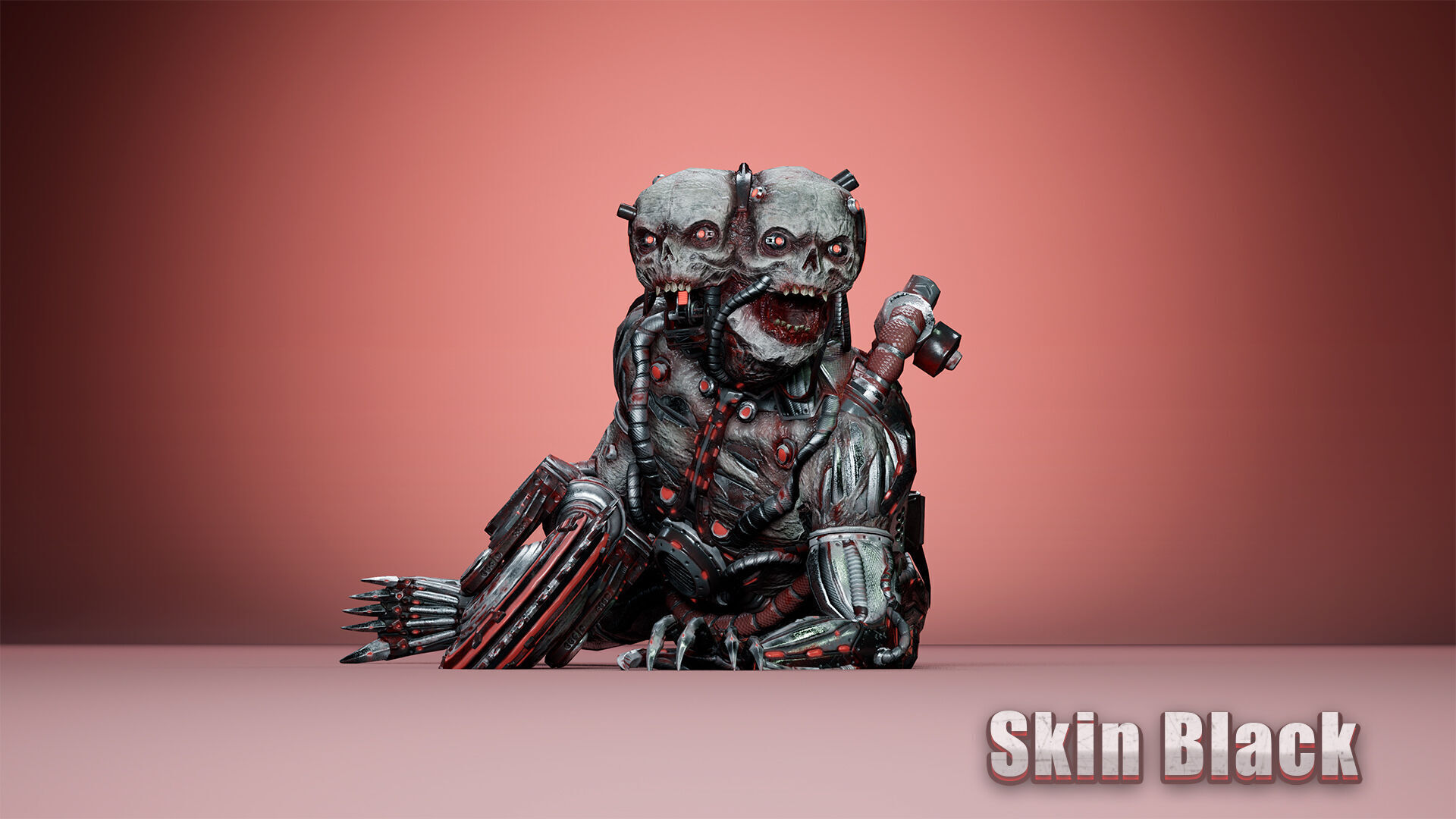 Cyborg Mutant2 Low-poly 3D model_10