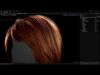 Game ready female Medium hairstyle - real time hair cards Low-poly 3D model_1