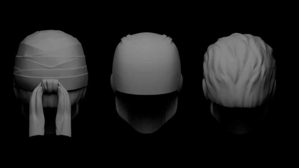 DAREDEVIL COMIC HEAD SCULPT 3D print model_4