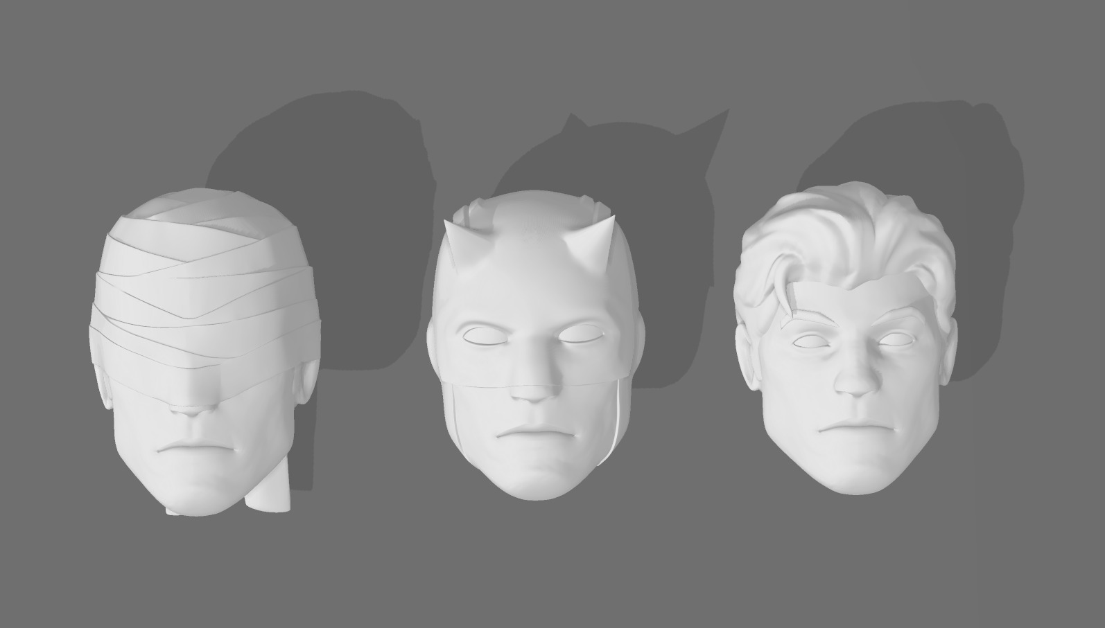 DAREDEVIL COMIC HEAD SCULPT 3D print model_7