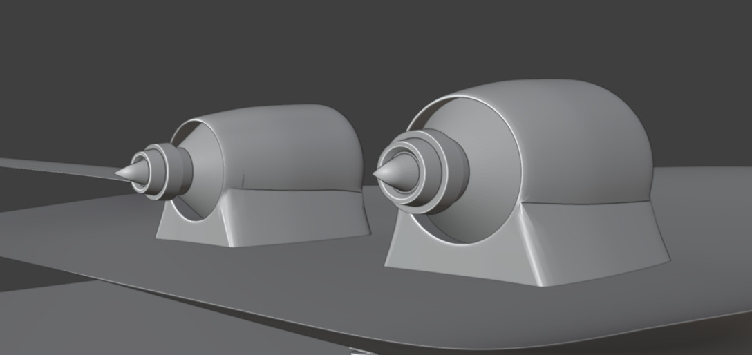 futuristic stealth jet drone  Concept Military Aircraft 3D Model 3D model_8