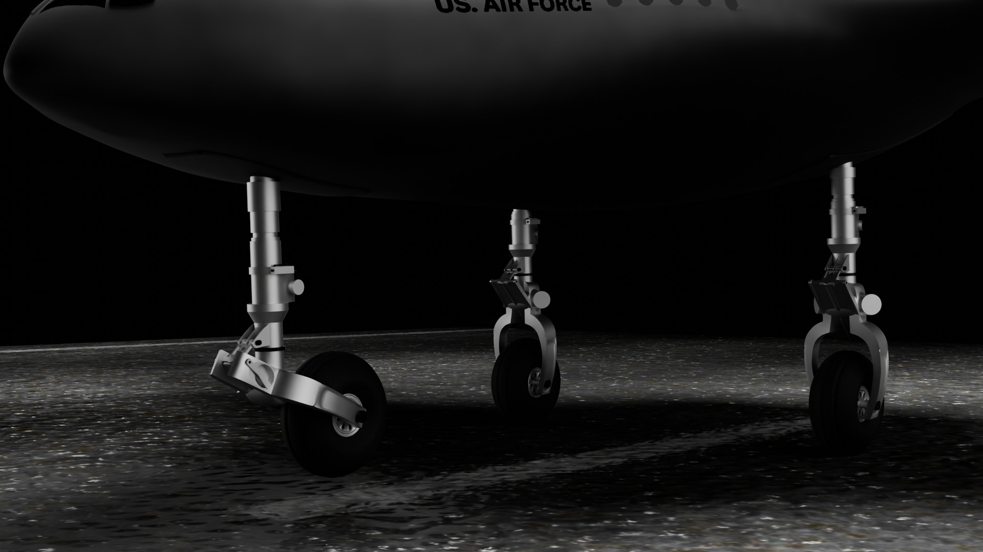 futuristic stealth jet drone  Concept Military Aircraft 3D Model 3D model_4