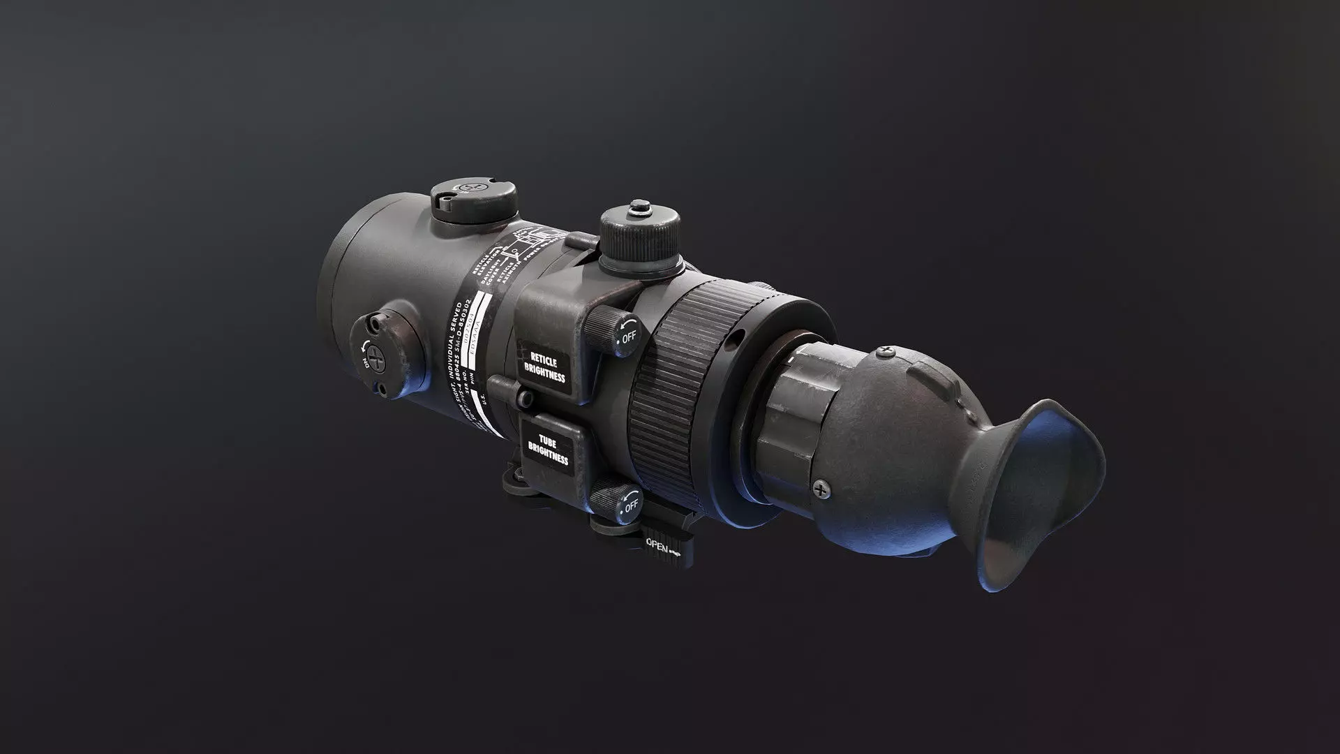 AN PVS4 Night Vision Low-poly 3D model
