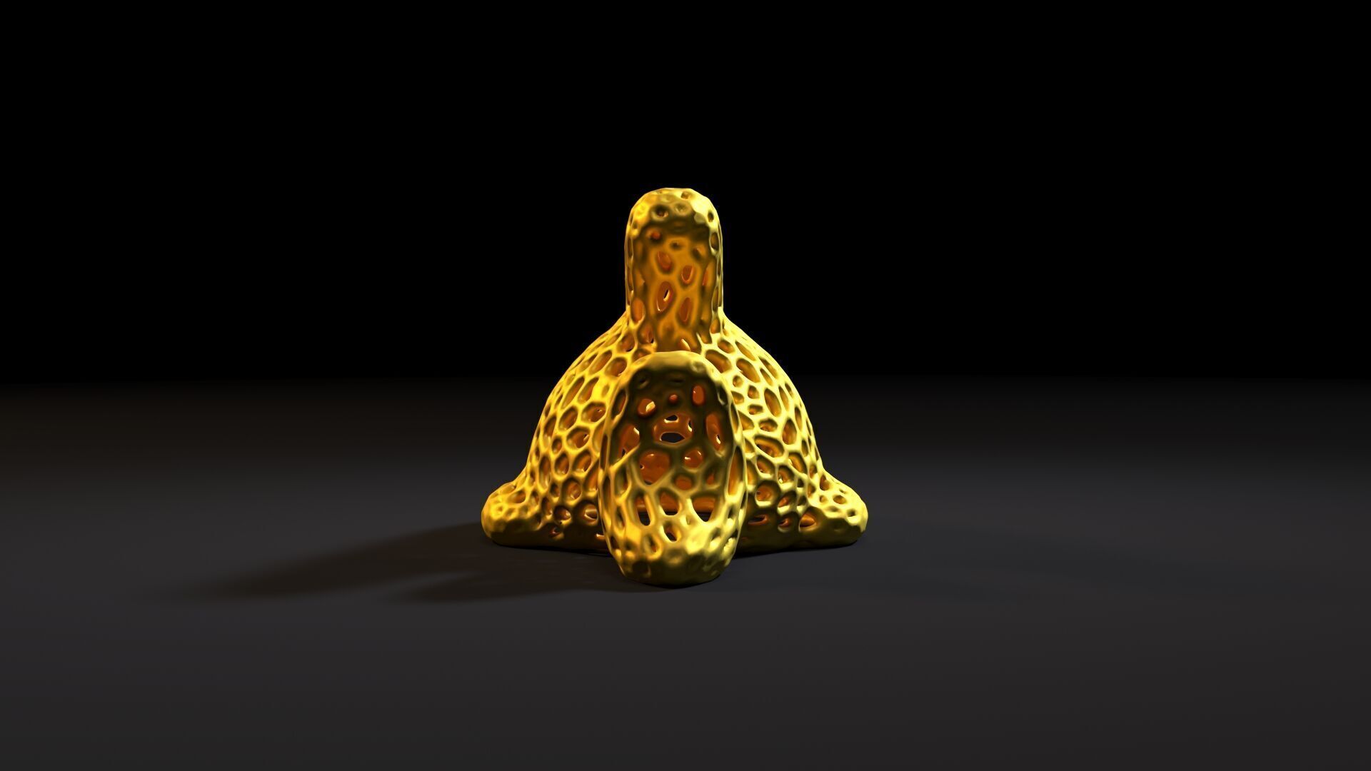 Fish  Voronoi 3D print model_4