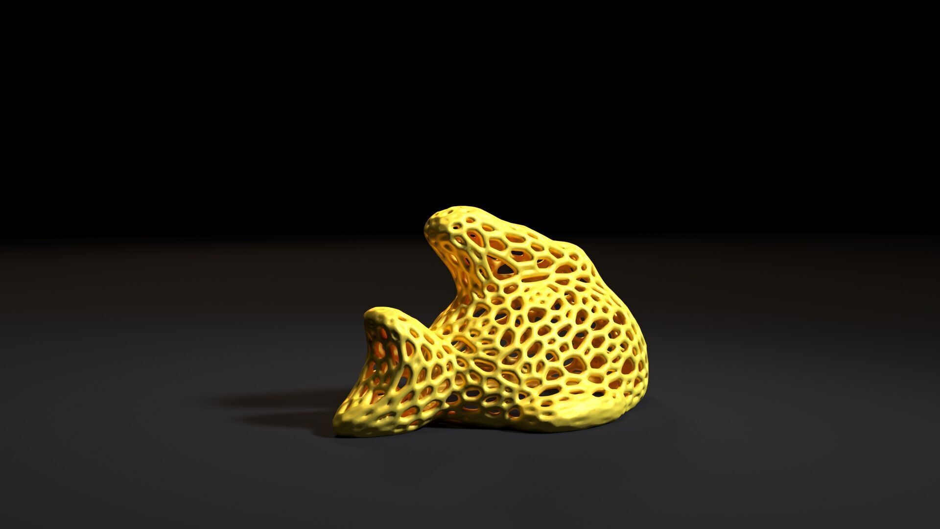 Fish  Voronoi 3D print model_5