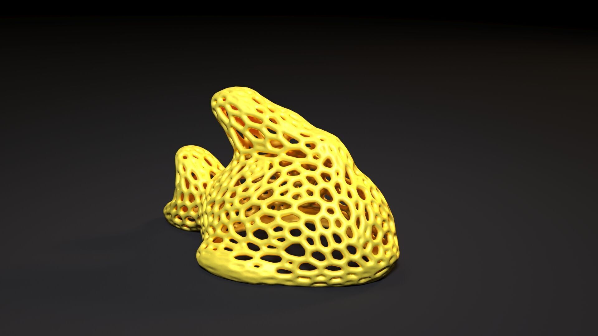 Fish  Voronoi 3D print model_6