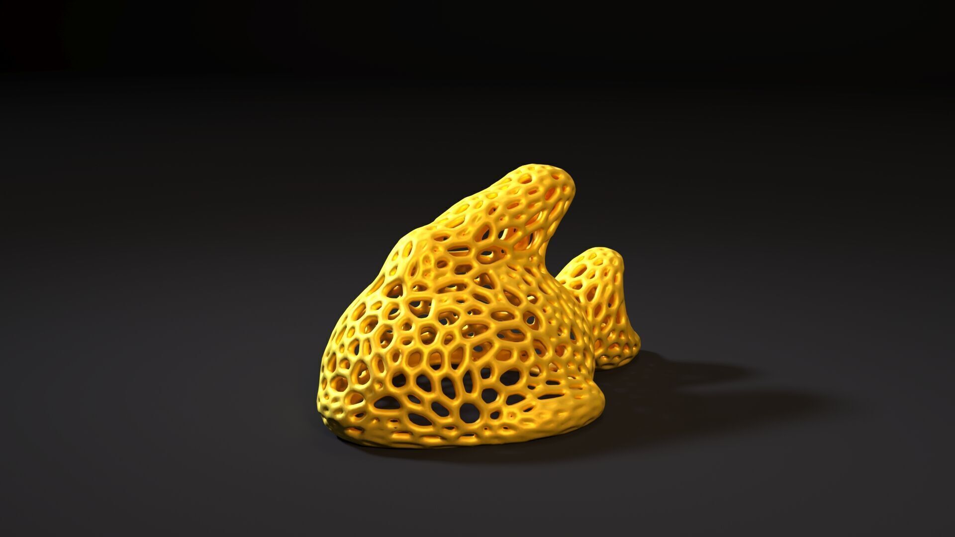 Fish  Voronoi 3D print model_1
