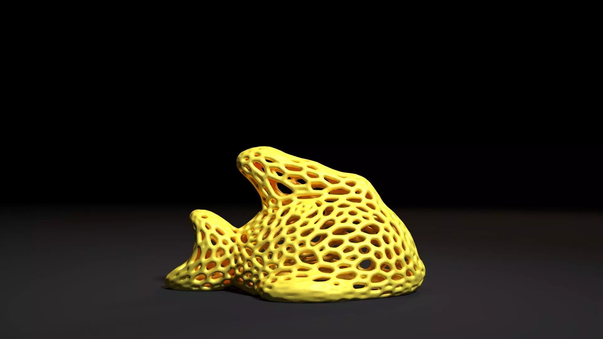 Fish  Voronoi 3D print model_0
