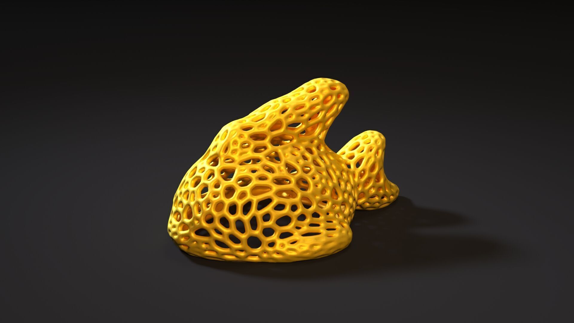 Fish  Voronoi 3D print model_9