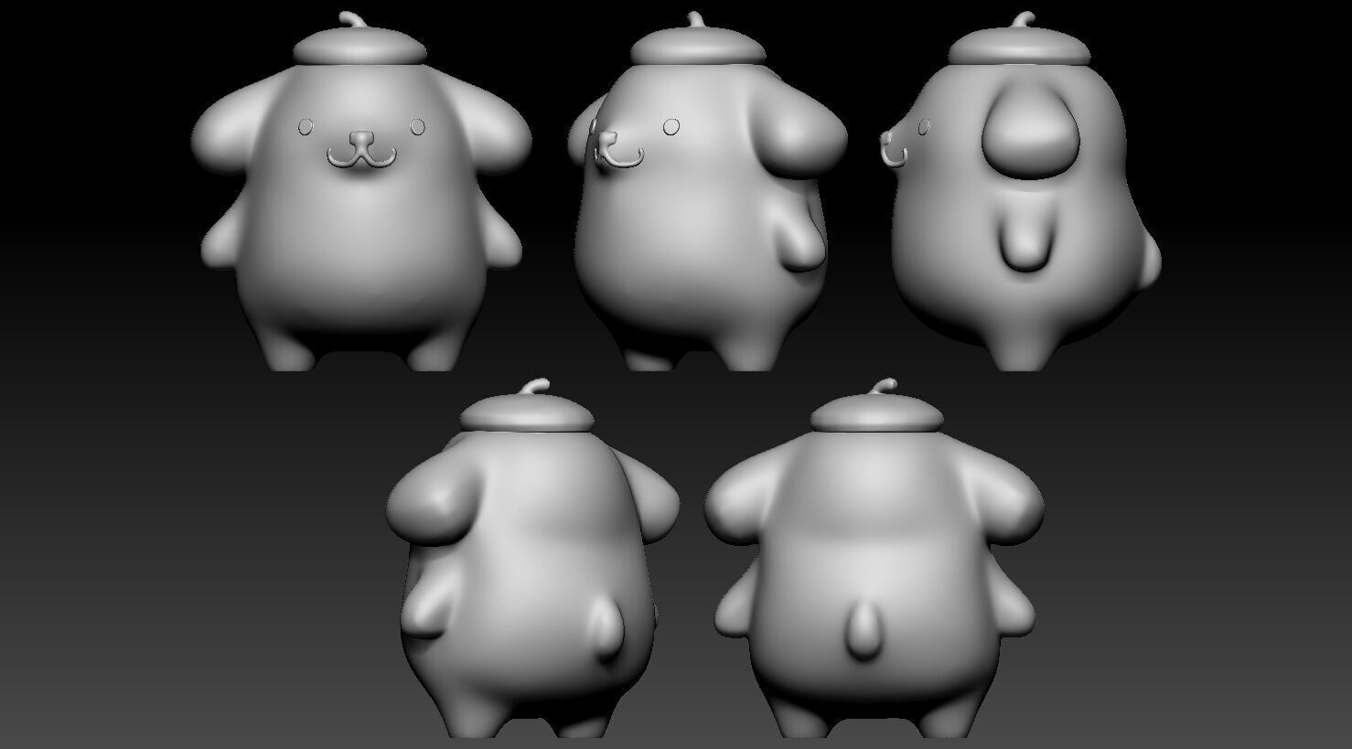 Pomponpurin Sanrio 3D print model_2