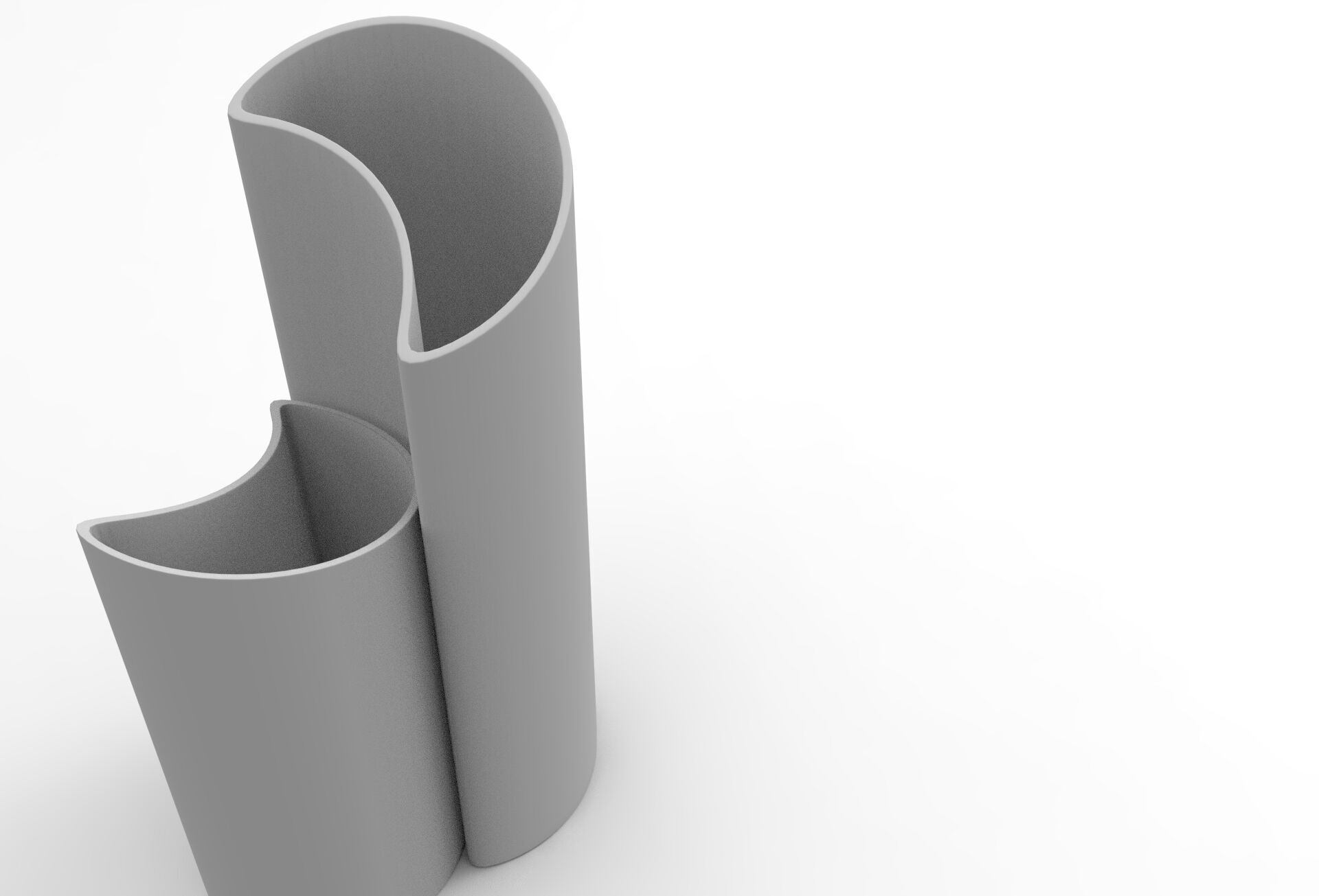 Moony Vase Low-poly 3D model_8