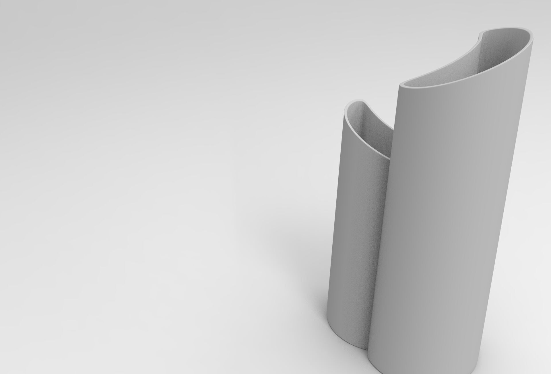 Moony Vase Low-poly 3D model_7